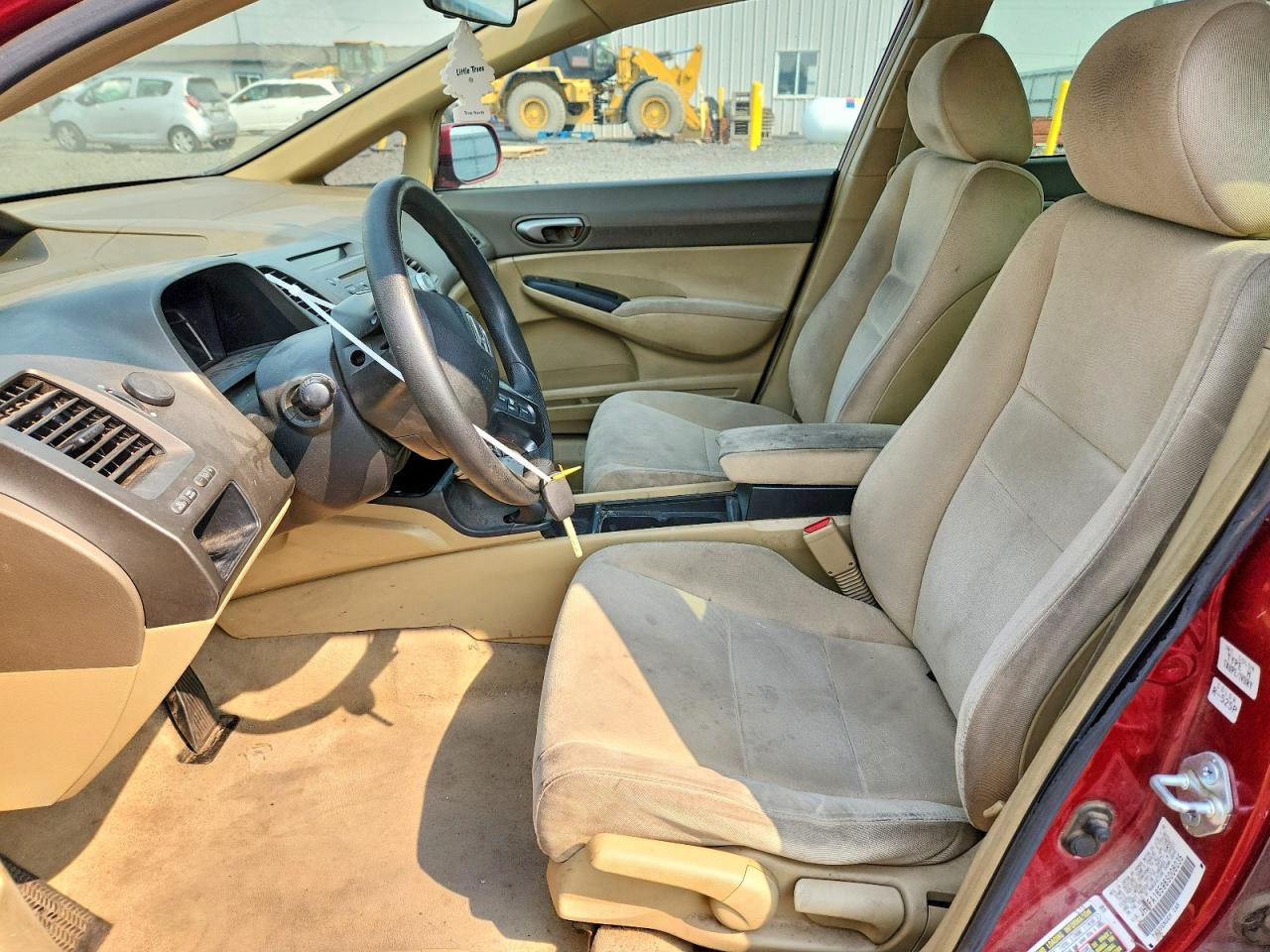 2006 Honda Civic Lx Maroon vin: JHMFA16596S006035