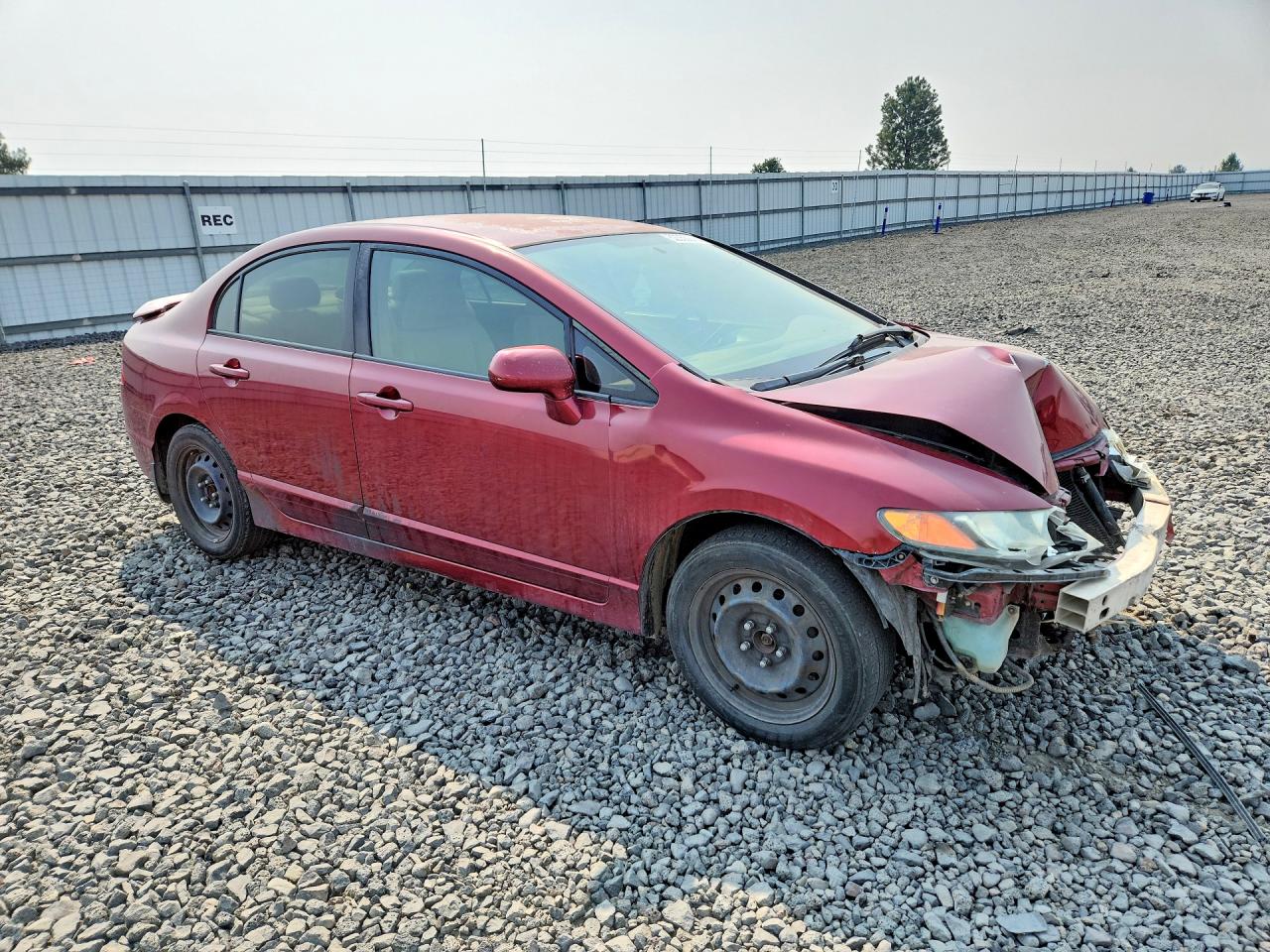 2006 Honda Civic Lx Maroon vin: JHMFA16596S006035