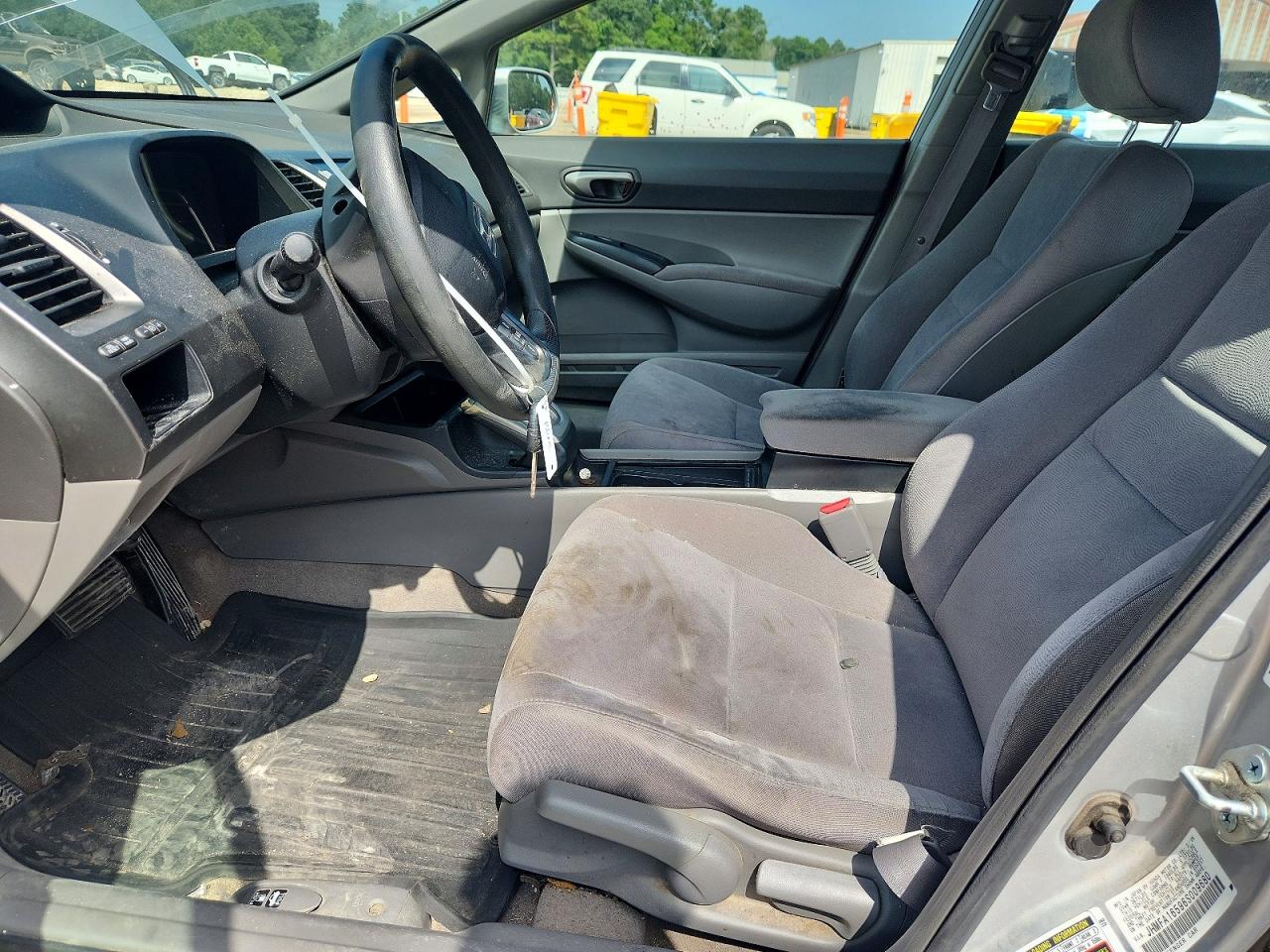 2006 Honda Civic Lx Silver vin: JHMFA16596S009680