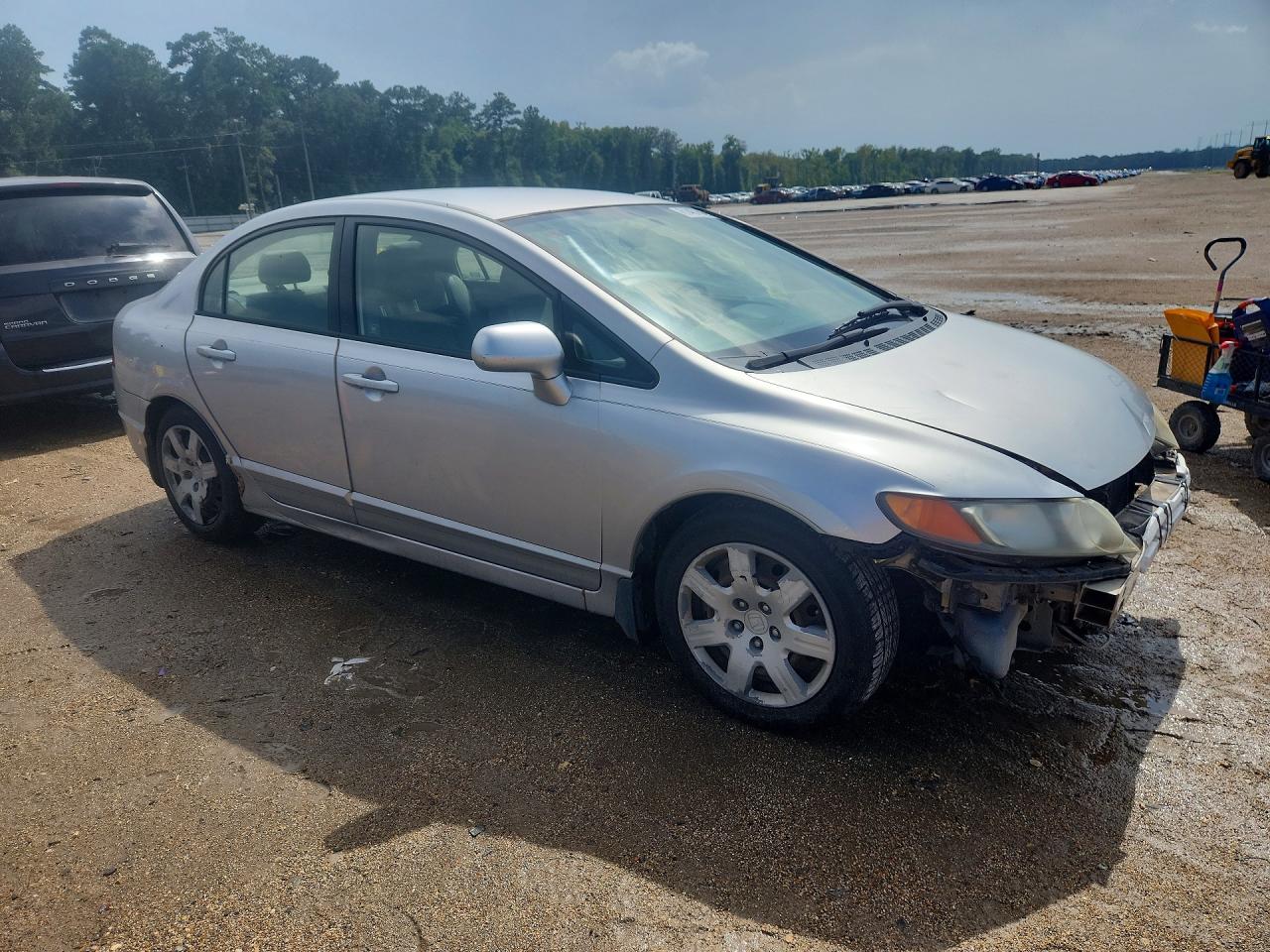 2006 Honda Civic Lx Silver vin: JHMFA16596S009680