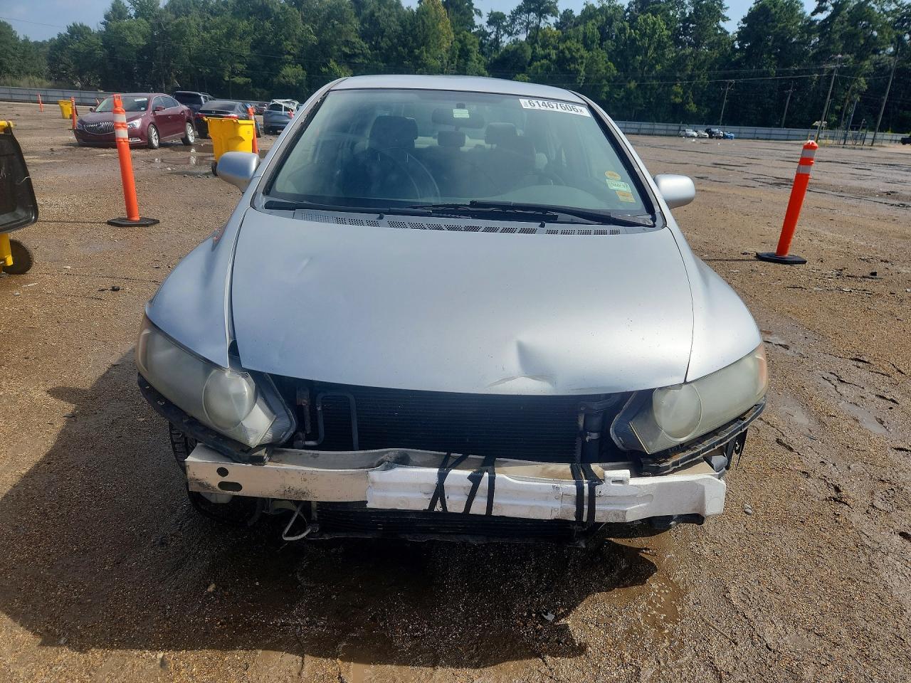 2006 Honda Civic Lx Silver vin: JHMFA16596S009680
