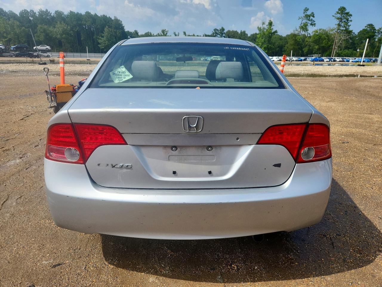 2006 Honda Civic Lx Silver vin: JHMFA16596S009680