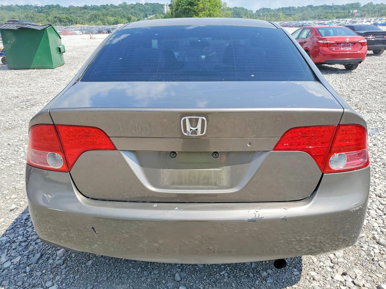 2008 Honda Civic Lx Gray vin: JHMFA16598S001324
