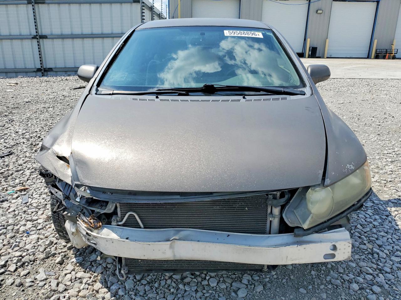 2008 Honda Civic Lx Gray vin: JHMFA16598S001324