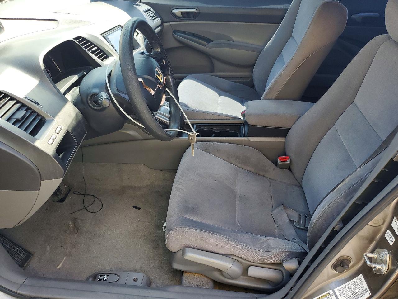 2008 Honda Civic Lx Gray vin: JHMFA16598S001324