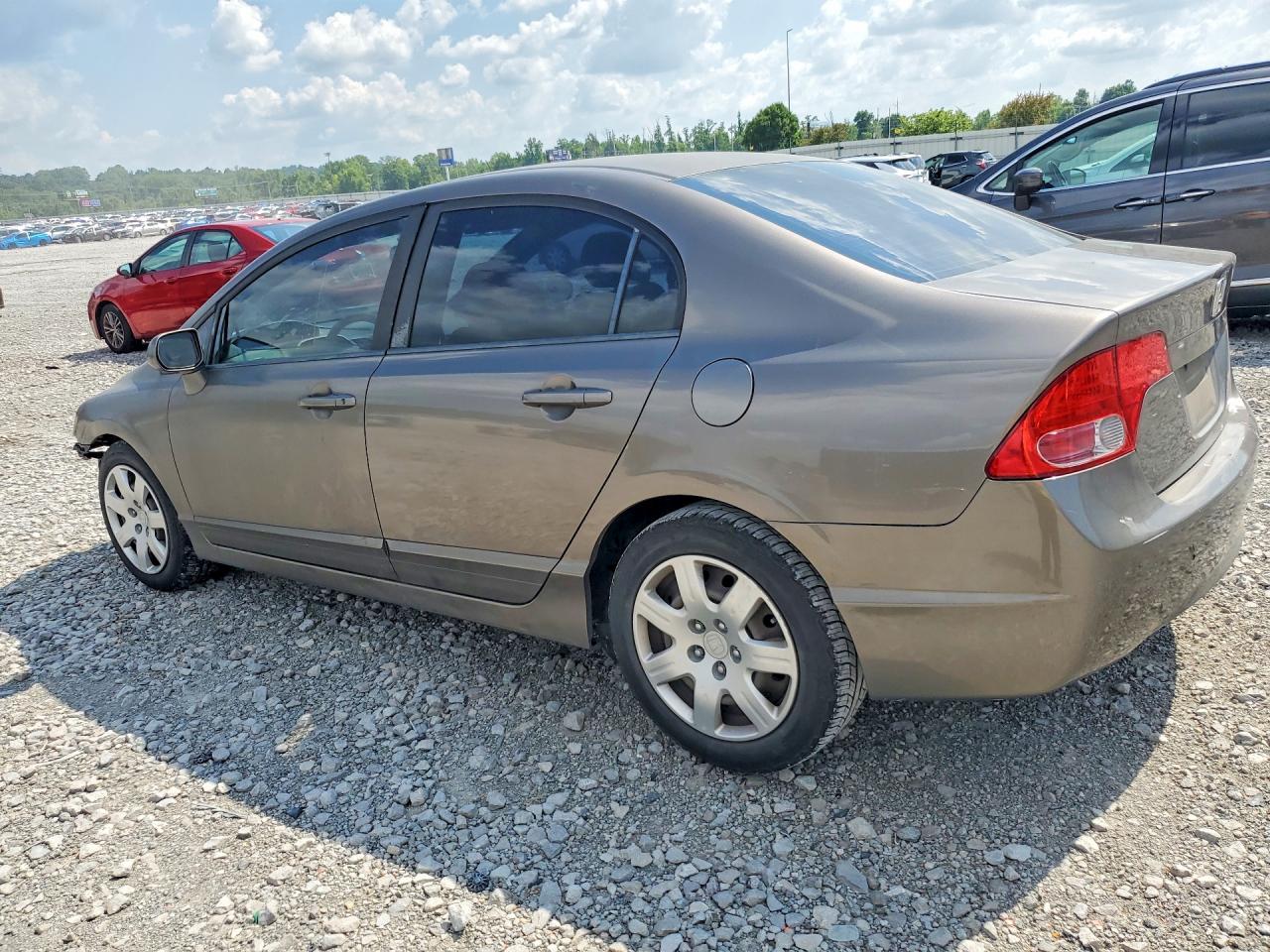 2008 Honda Civic Lx Gray vin: JHMFA16598S001324