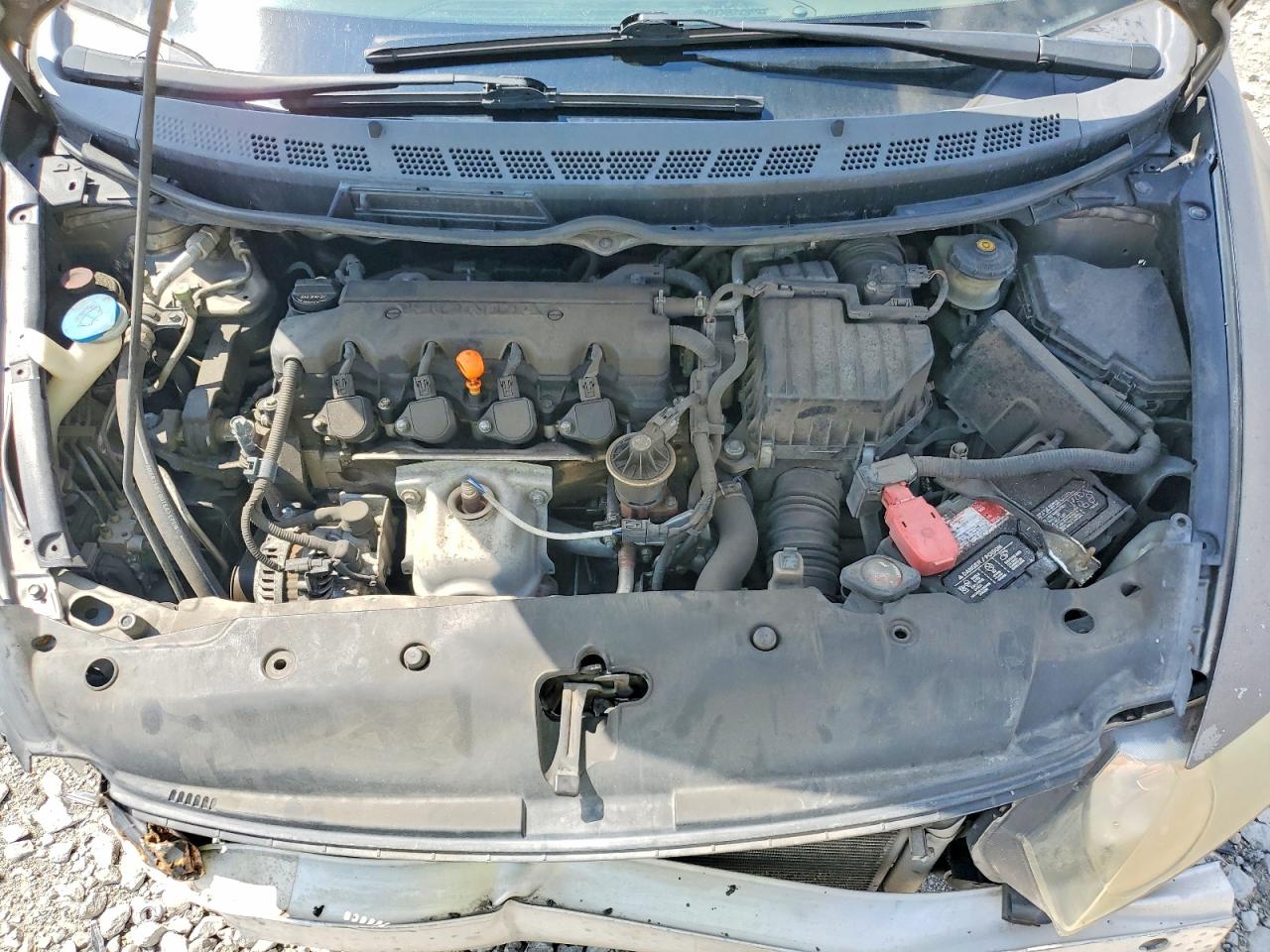 2008 Honda Civic Lx Gray vin: JHMFA16598S001324