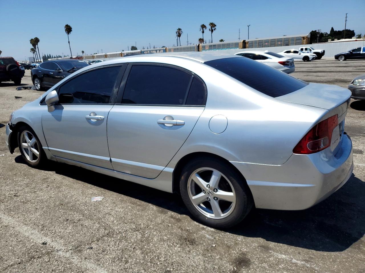 2008 Honda Civic Lx Silver vin: JHMFA165X8S001963