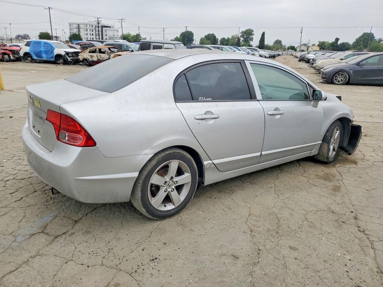 2007 Honda Civic Ex Silver vin: JHMFA16807S007957
