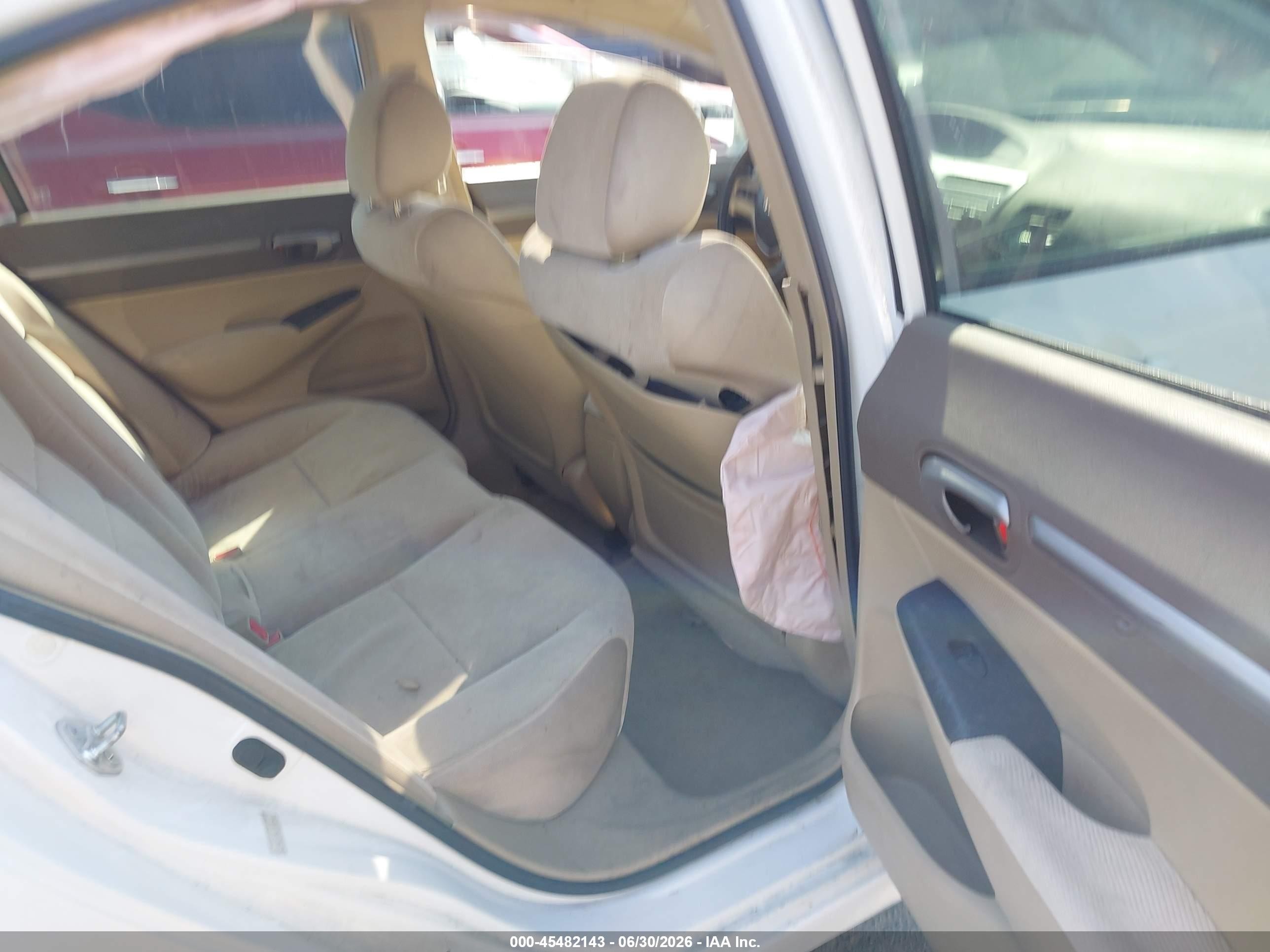 2006 Honda Civic Ex White vin: JHMFA16816S009375