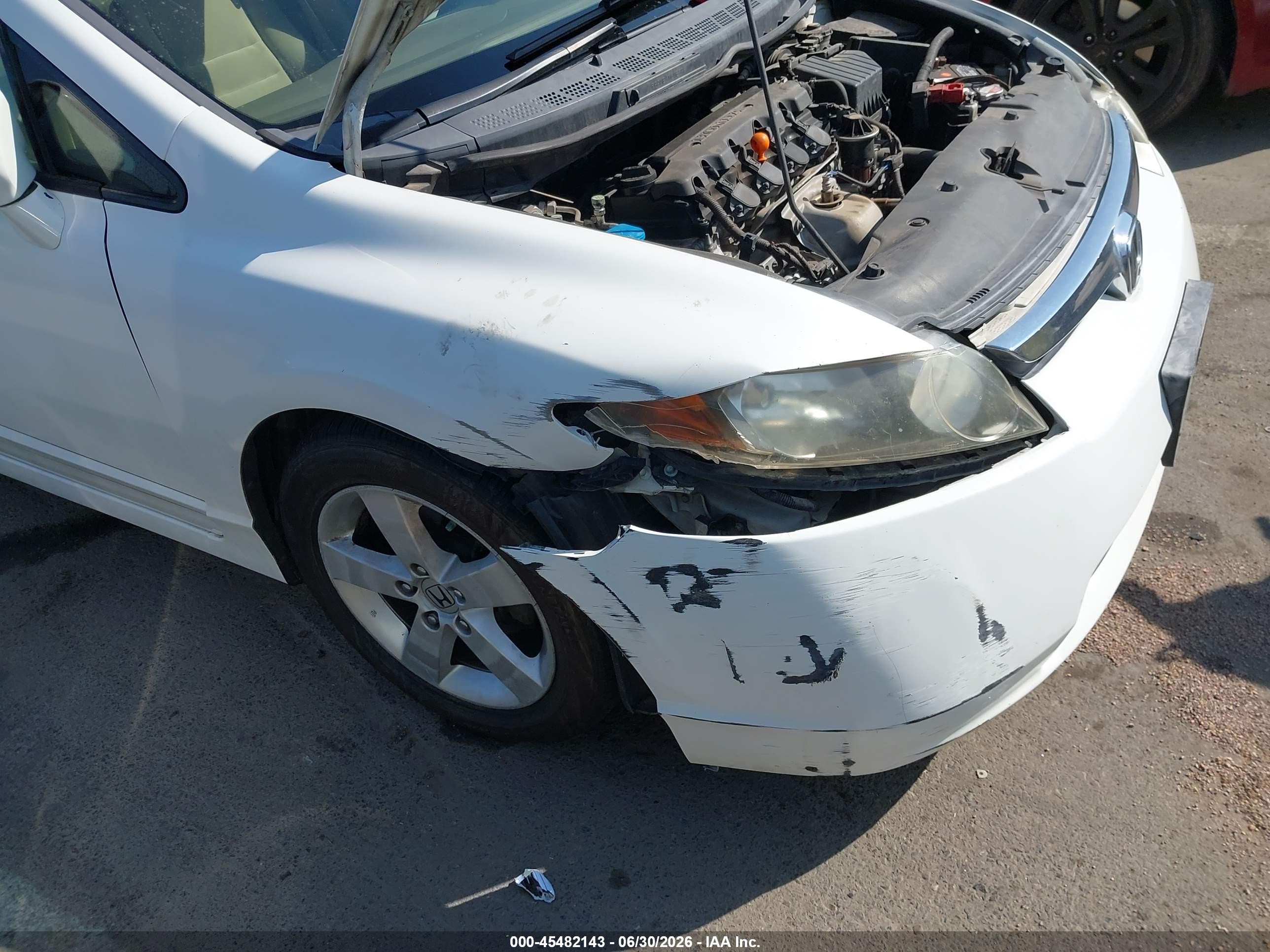 2006 Honda Civic Ex White vin: JHMFA16816S009375