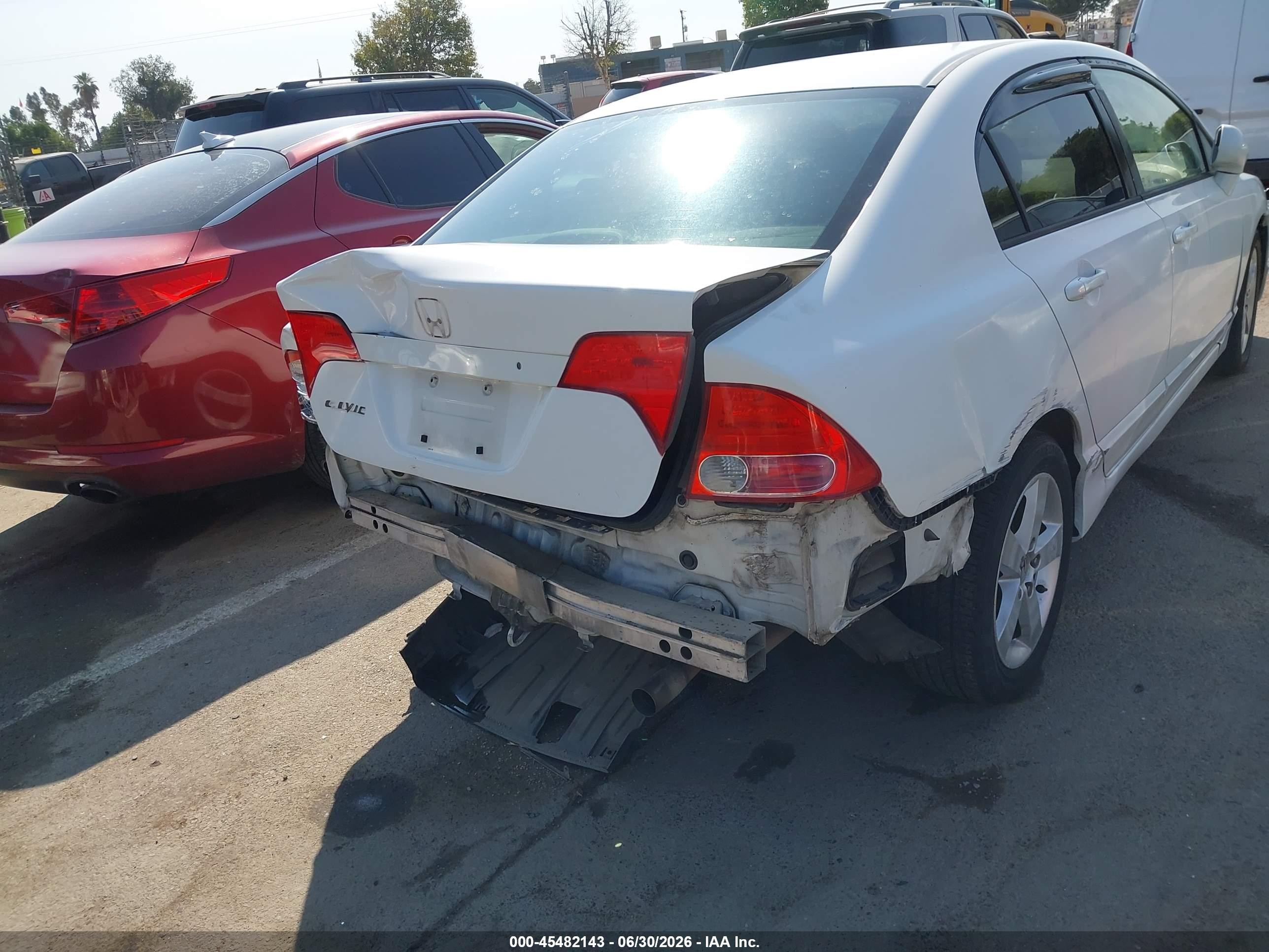 2006 Honda Civic Ex White vin: JHMFA16816S009375