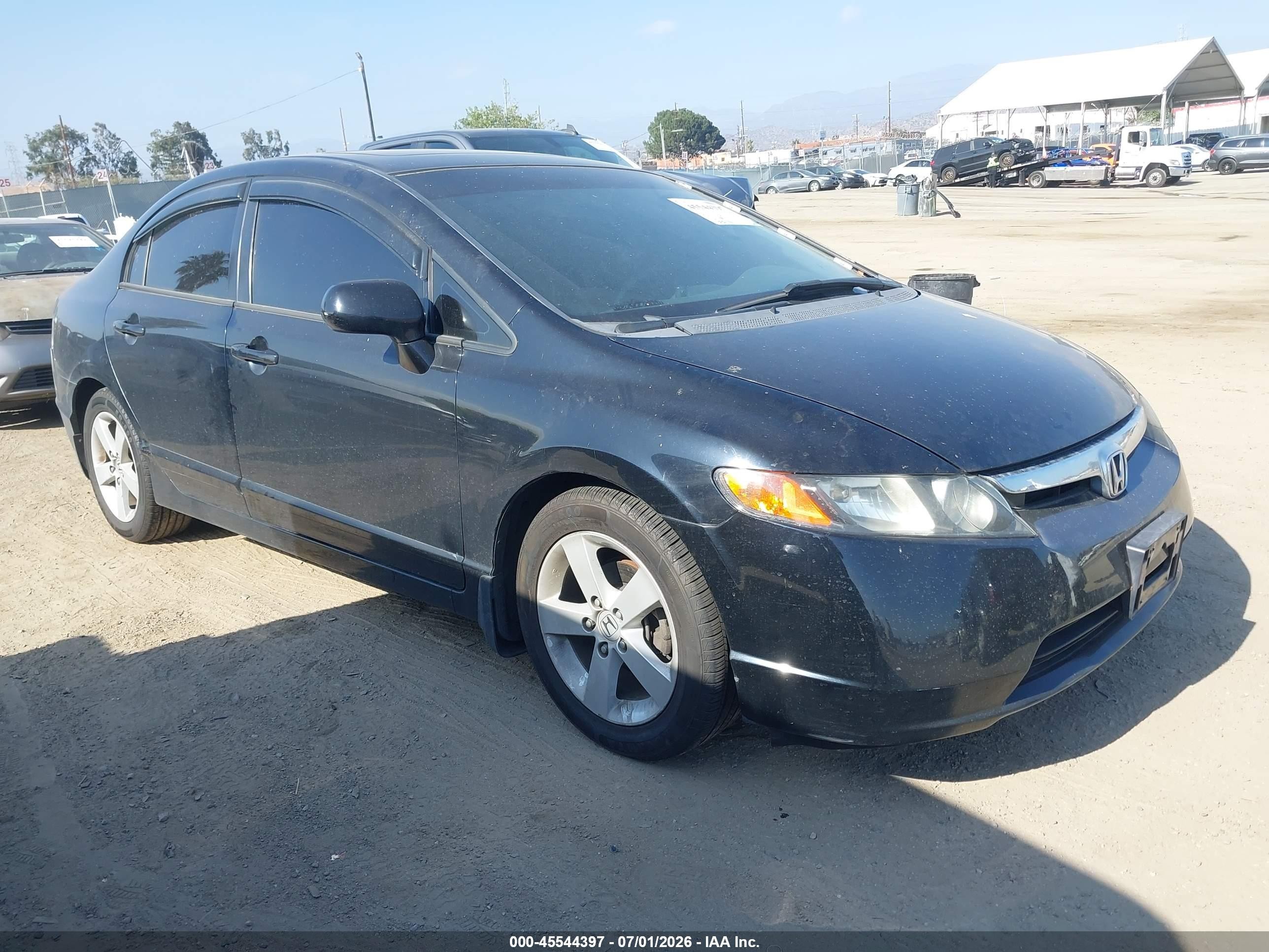 2007 Honda Civic Ex Black vin: JHMFA16817S004050
