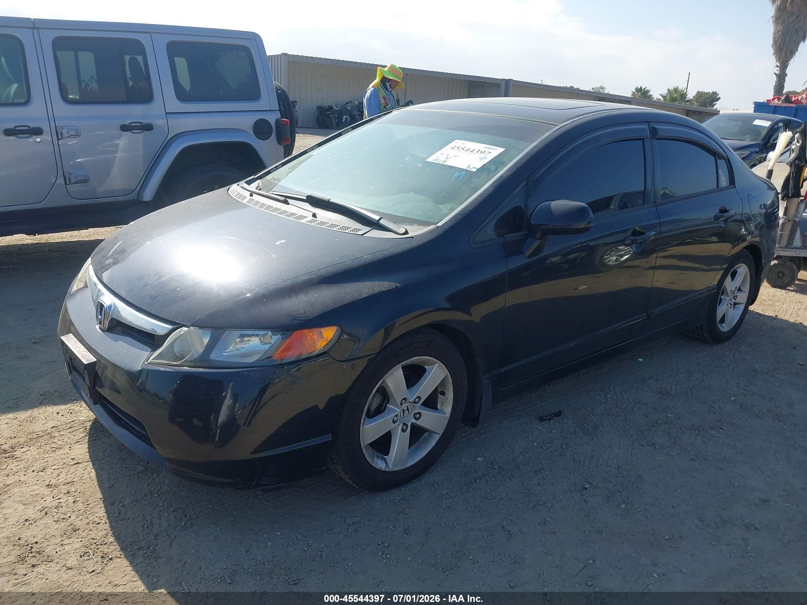 2007 Honda Civic Ex Black vin: JHMFA16817S004050