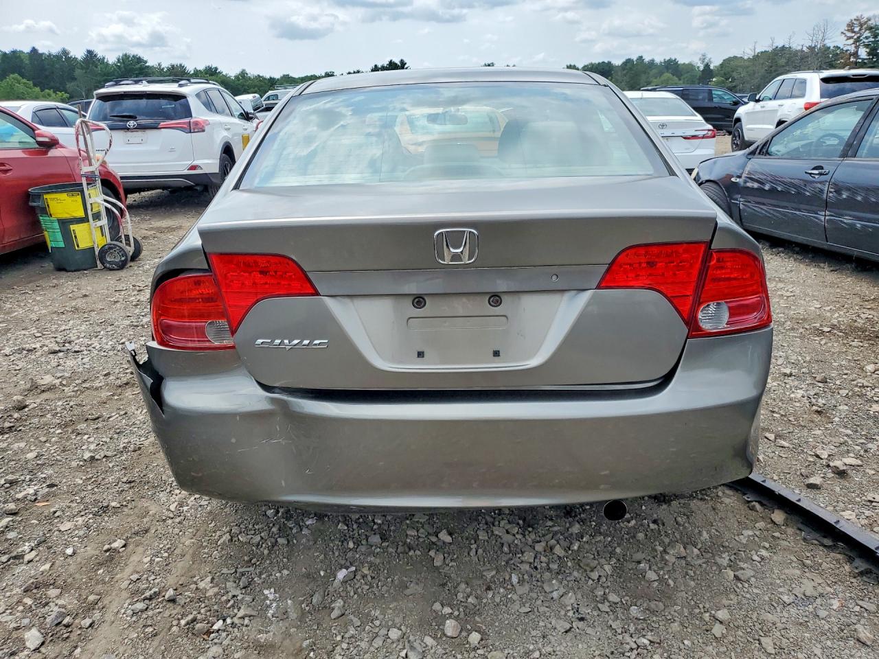2006 Honda Civic Ex Gray vin: JHMFA16826S003052