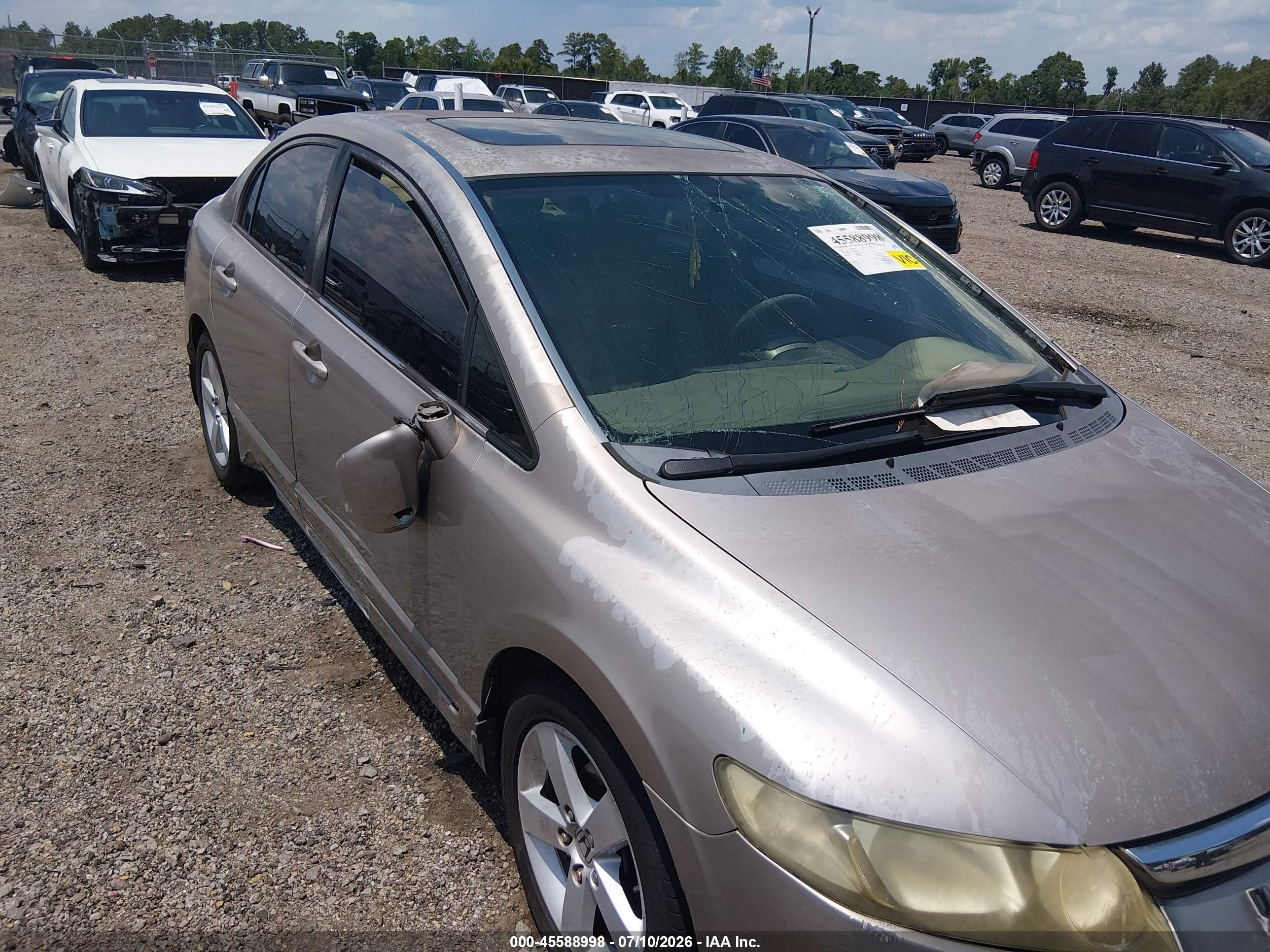 2006 Honda Civic Ex Brown vin: JHMFA16826S003214