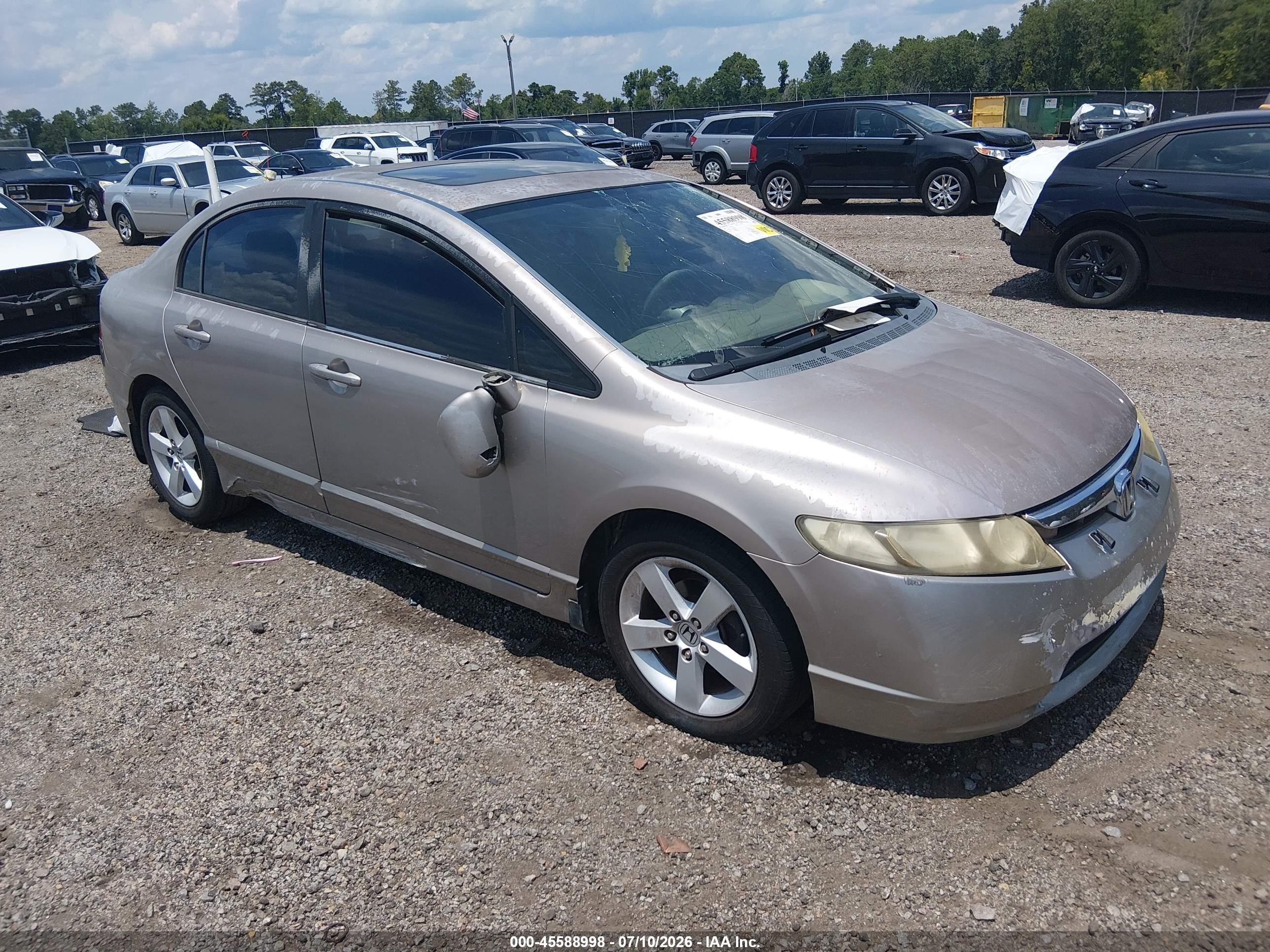 2006 Honda Civic Ex Brown vin: JHMFA16826S003214