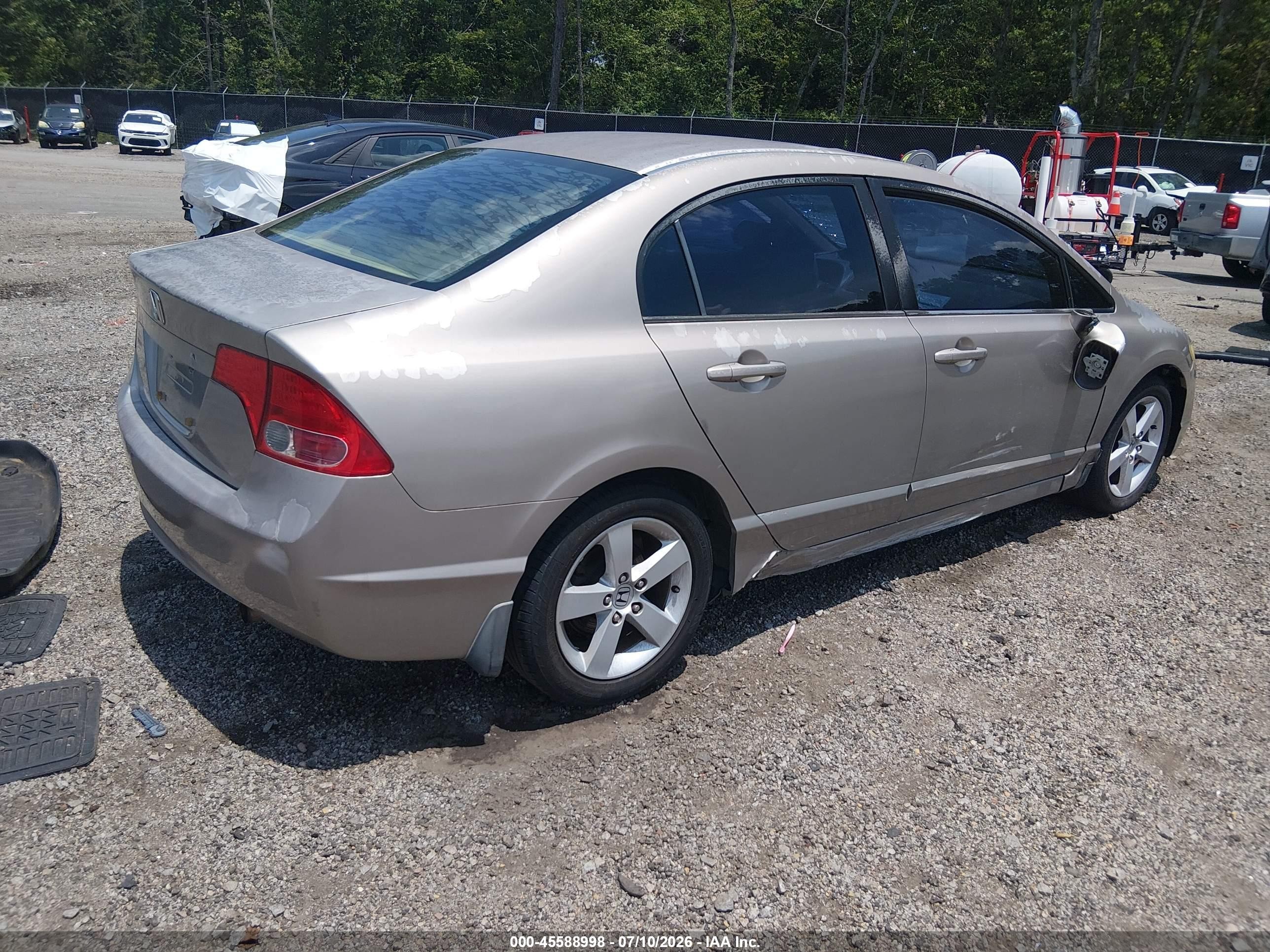 2006 Honda Civic Ex Brown vin: JHMFA16826S003214