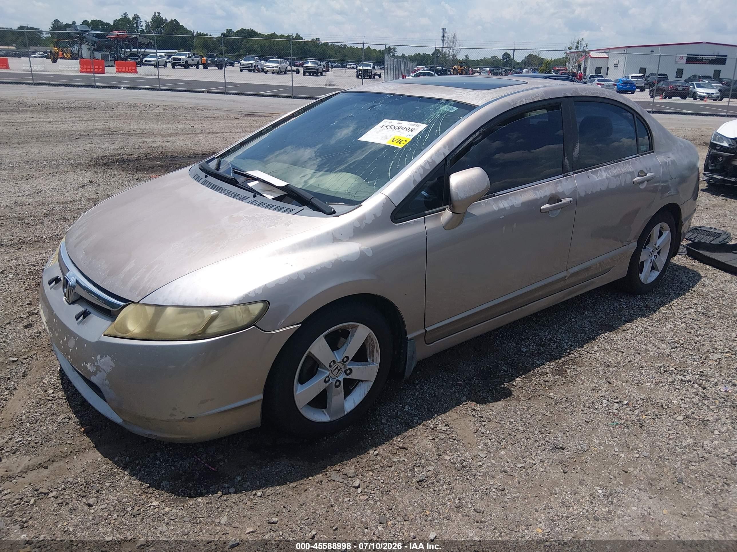 2006 Honda Civic Ex Brown vin: JHMFA16826S003214