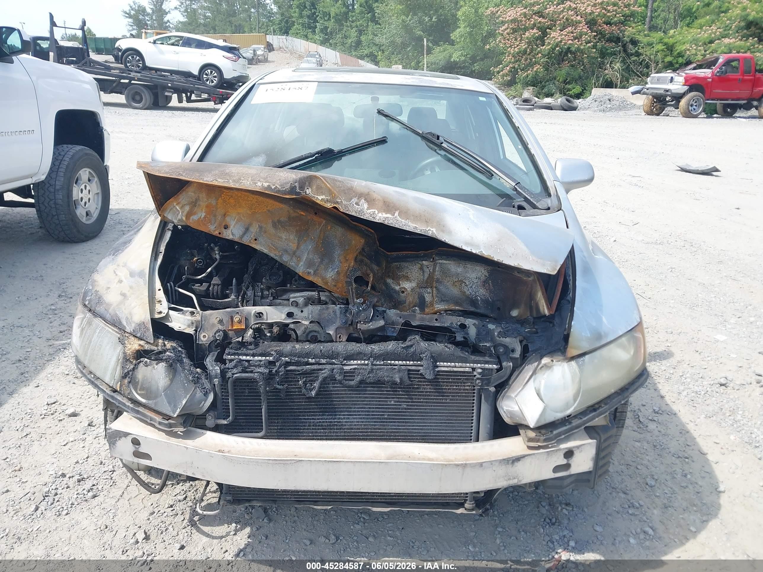 2006 Honda Civic Ex Silver vin: JHMFA16826S009594