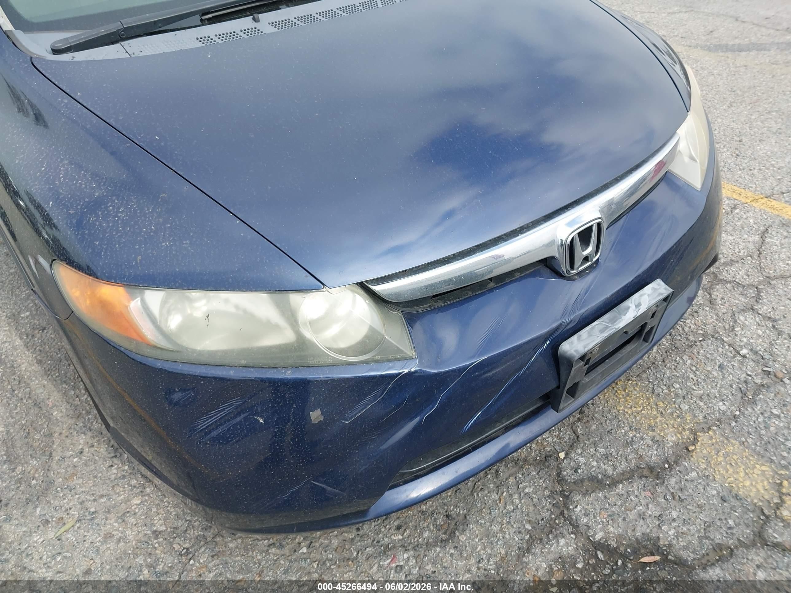 2006 Honda Civic Ex Синий vin: JHMFA16826S010633
