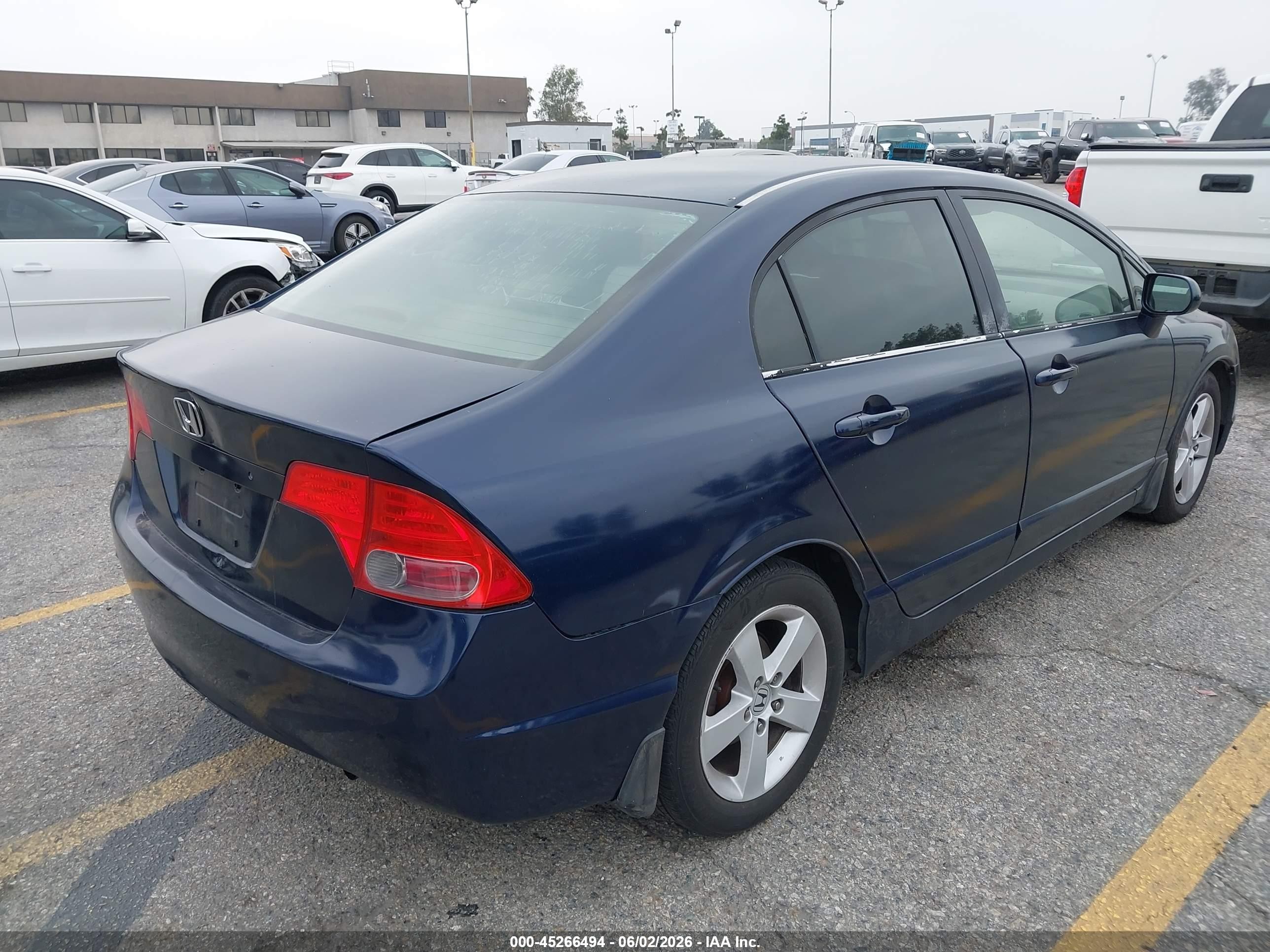 2006 Honda Civic Ex Синий vin: JHMFA16826S010633