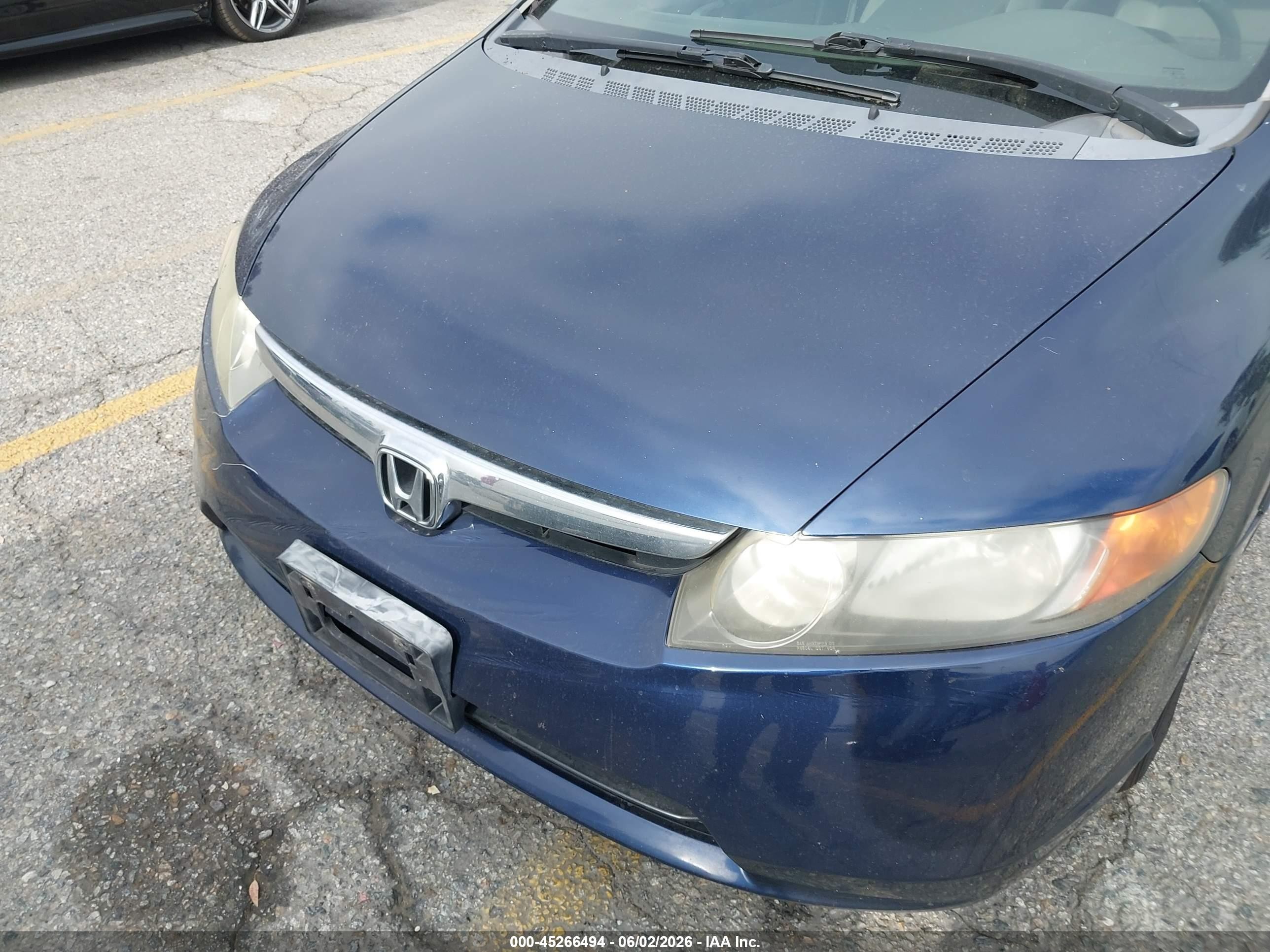 2006 Honda Civic Ex Синий vin: JHMFA16826S010633