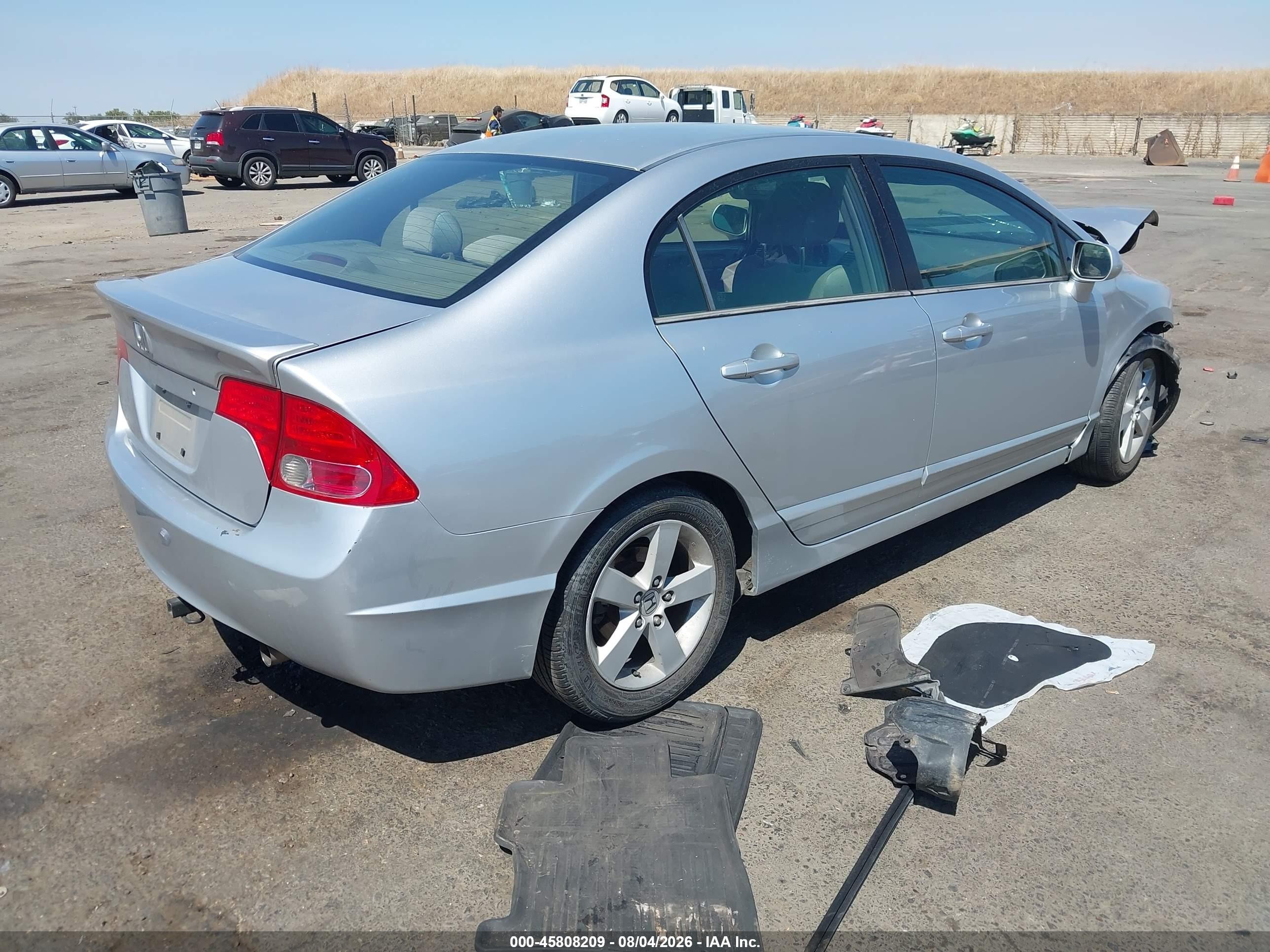2007 Honda Civic Ex Silver vin: JHMFA16827S001710