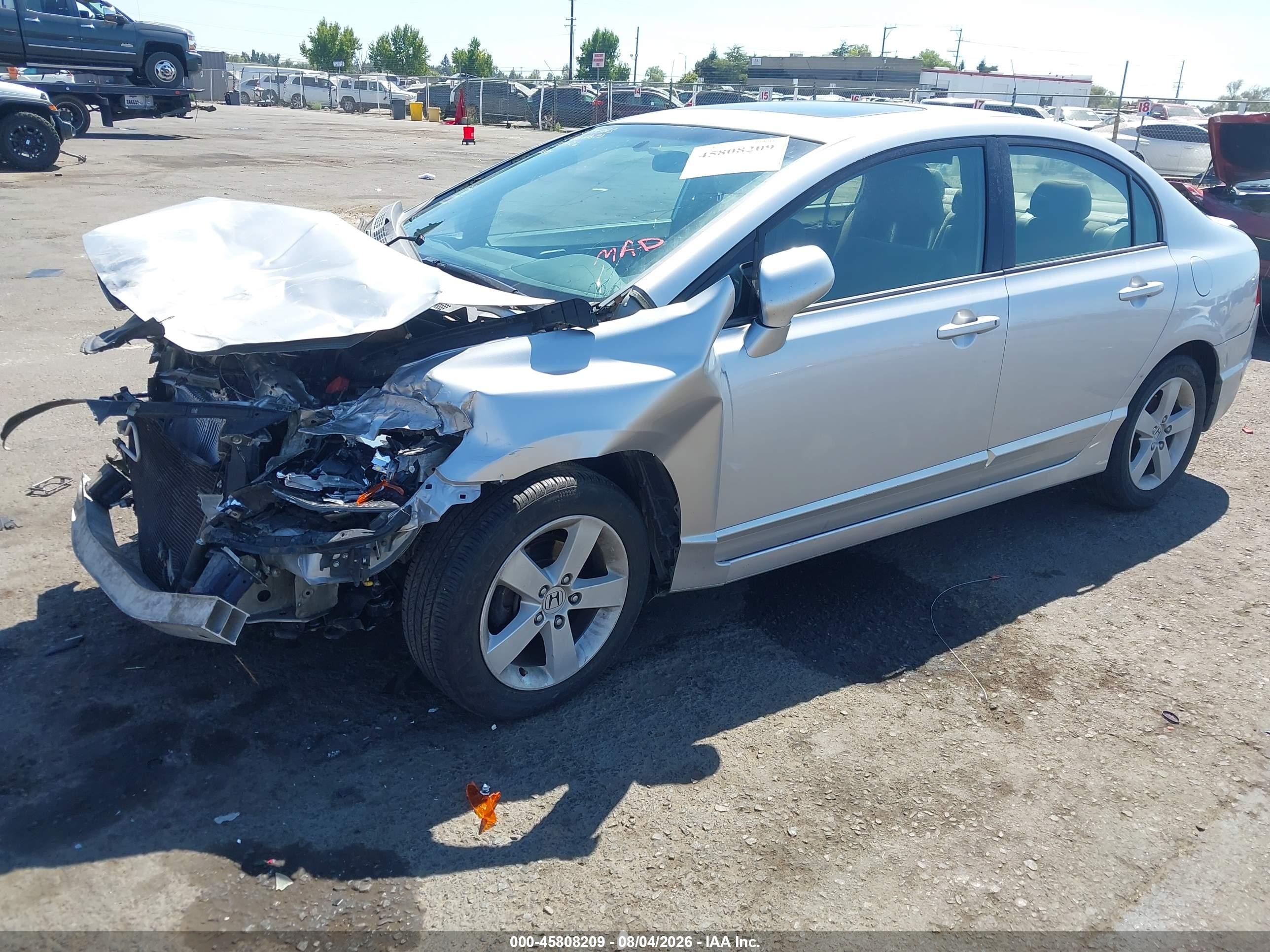 2007 Honda Civic Ex Silver vin: JHMFA16827S001710