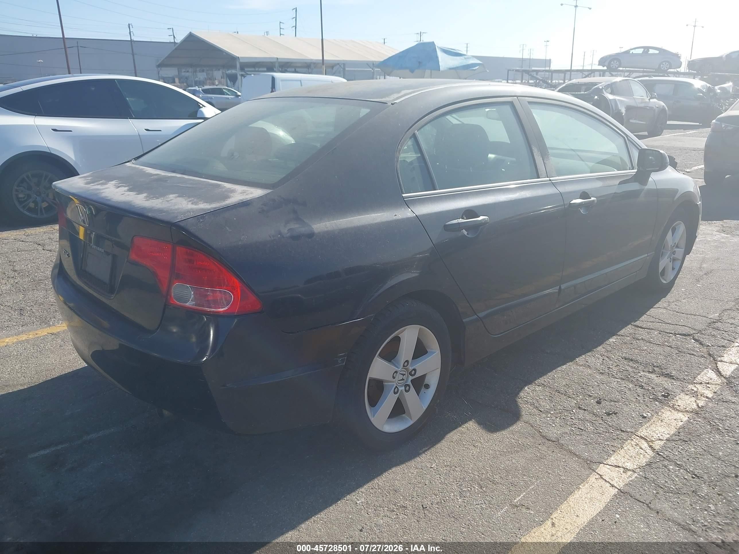 2007 Honda Civic Ex Black vin: JHMFA16827S003862