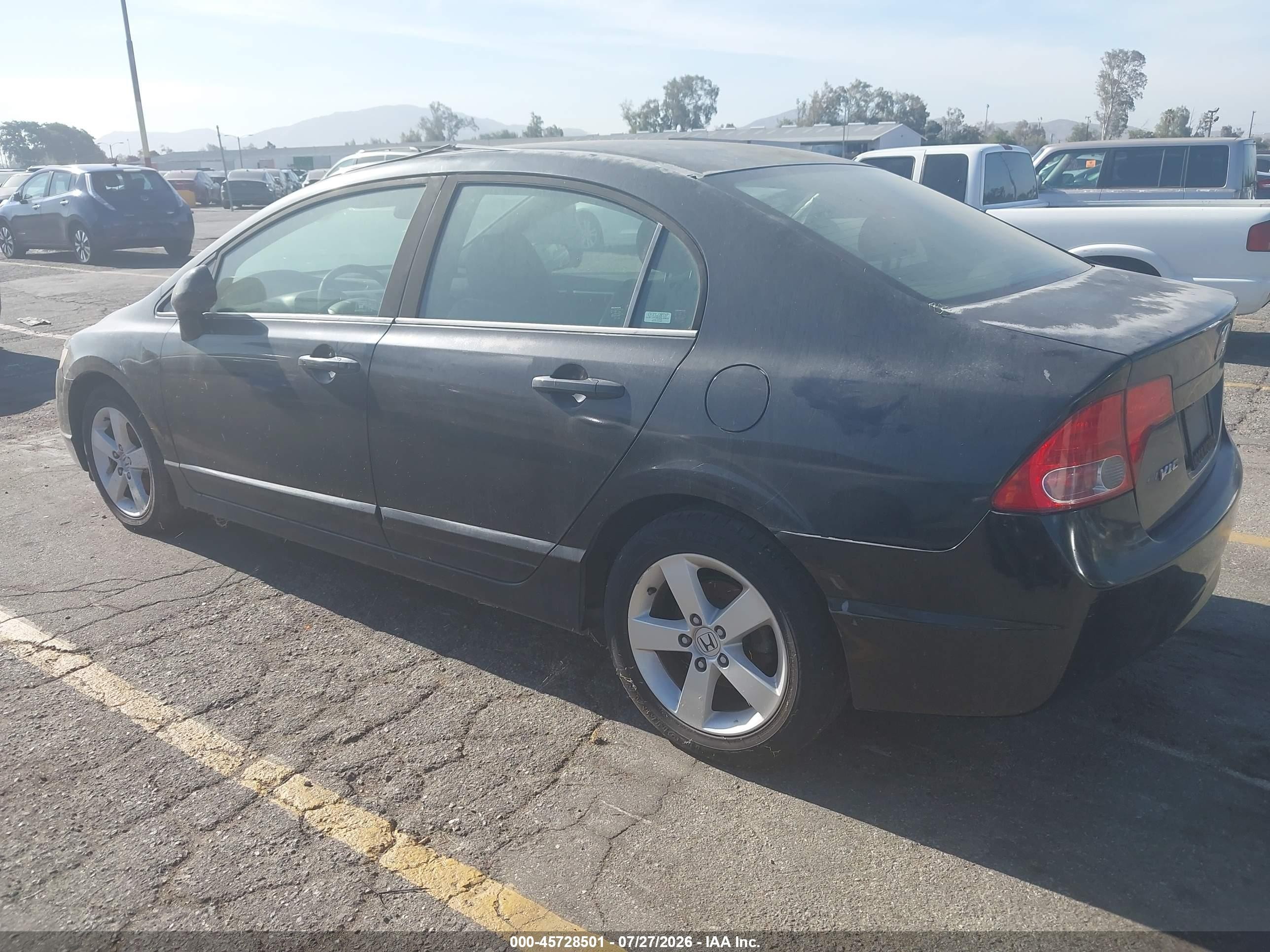2007 Honda Civic Ex Black vin: JHMFA16827S003862