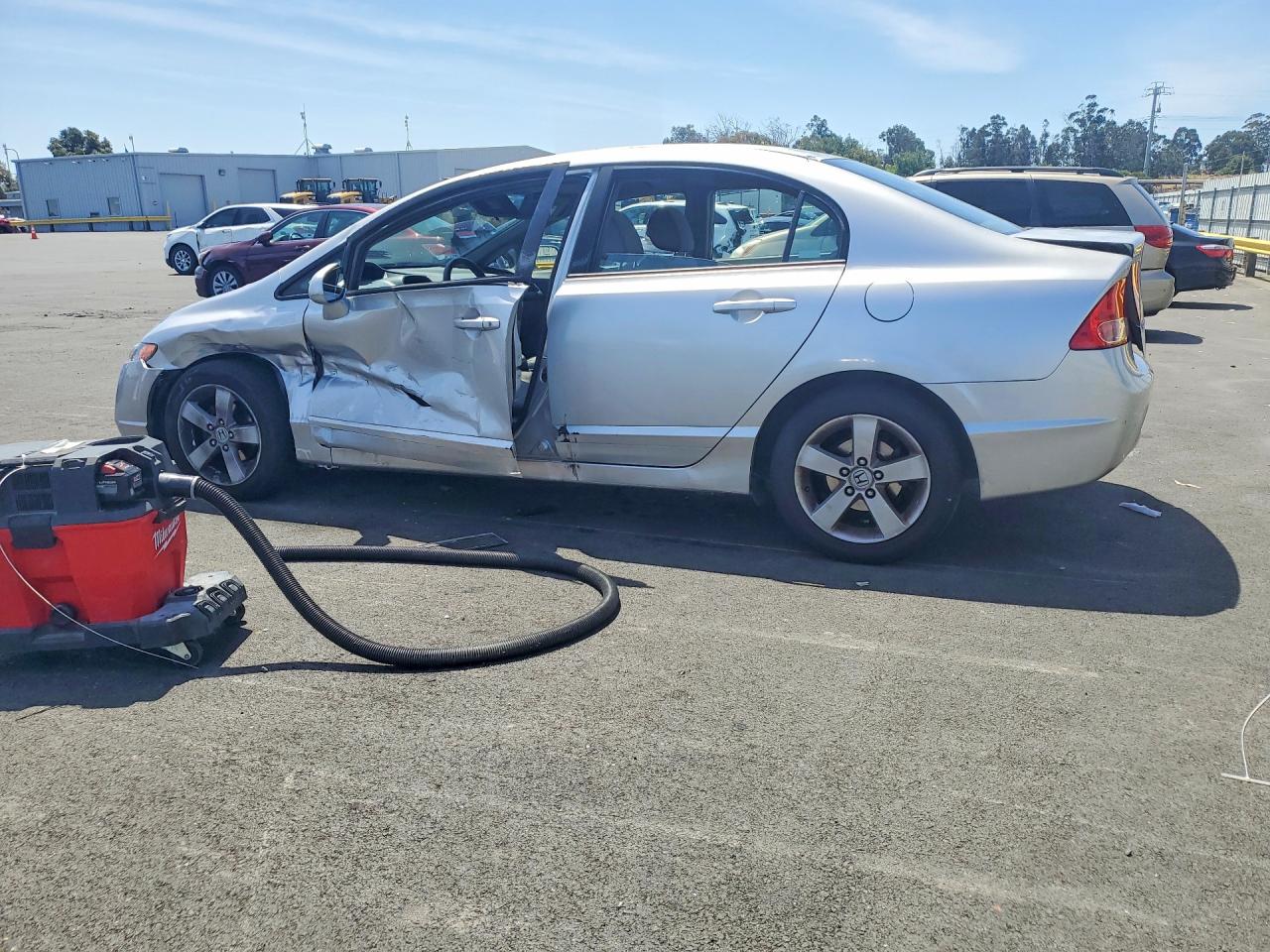 2006 Honda Civic Ex Silver vin: JHMFA16836S011158