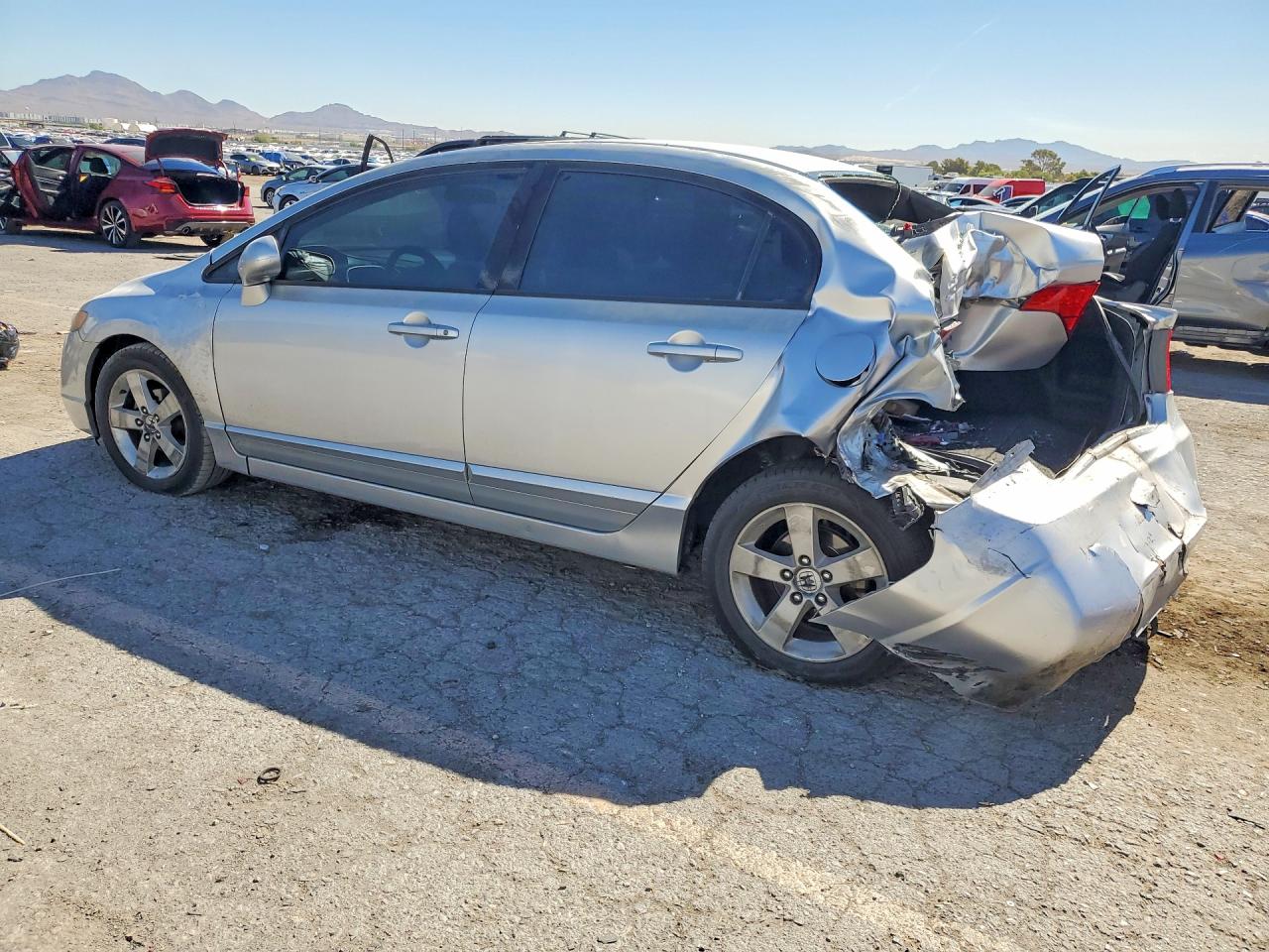 2006 Honda Civic Ex Silver vin: JHMFA16856S002994