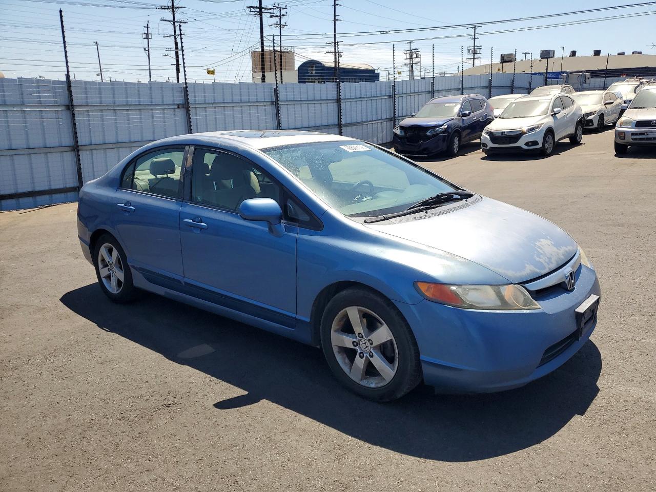 2007 Honda Civic Ex Blue vin: JHMFA16857S006562