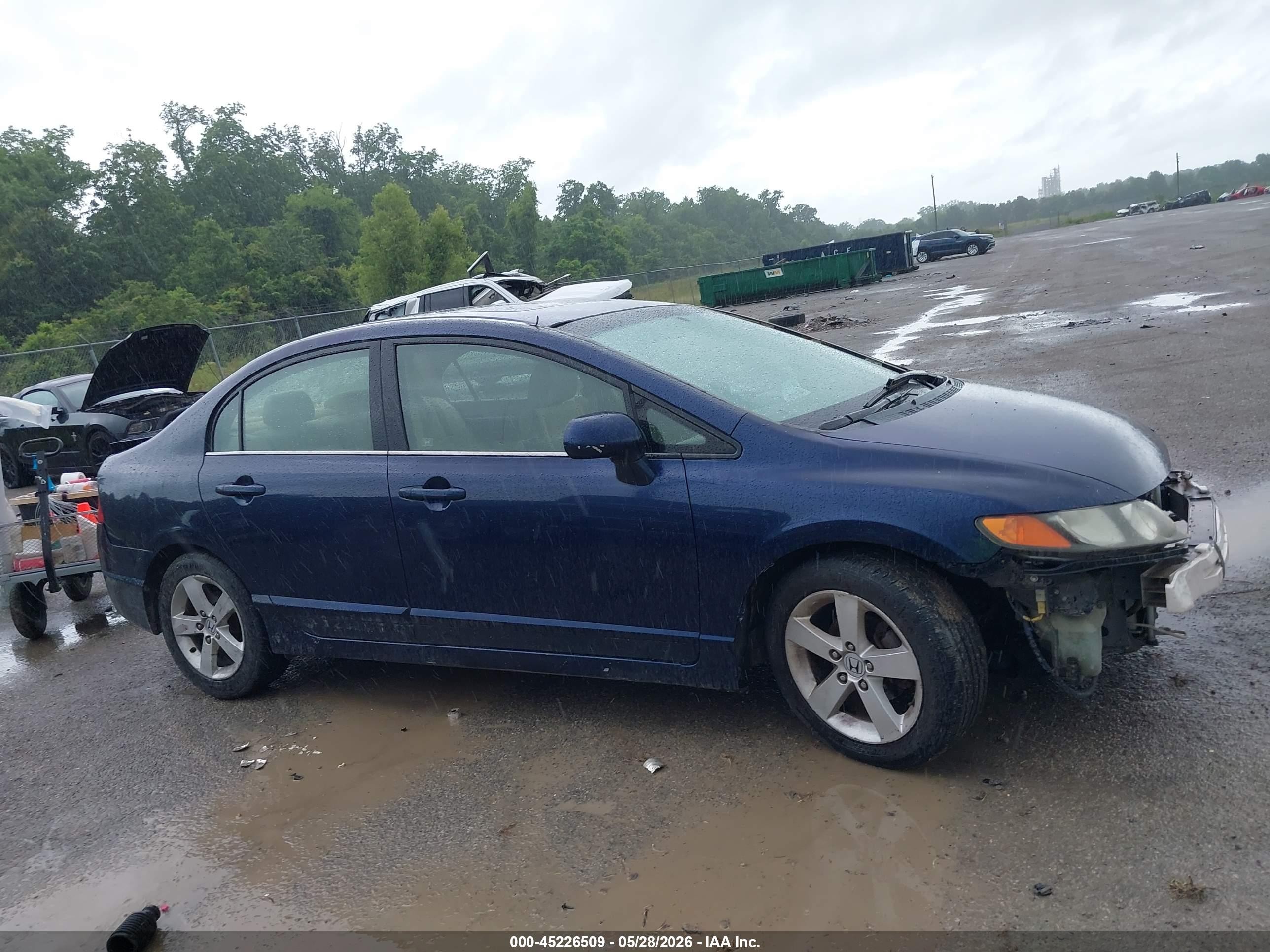 2006 Honda Civic Ex Blue vin: JHMFA16866S001174
