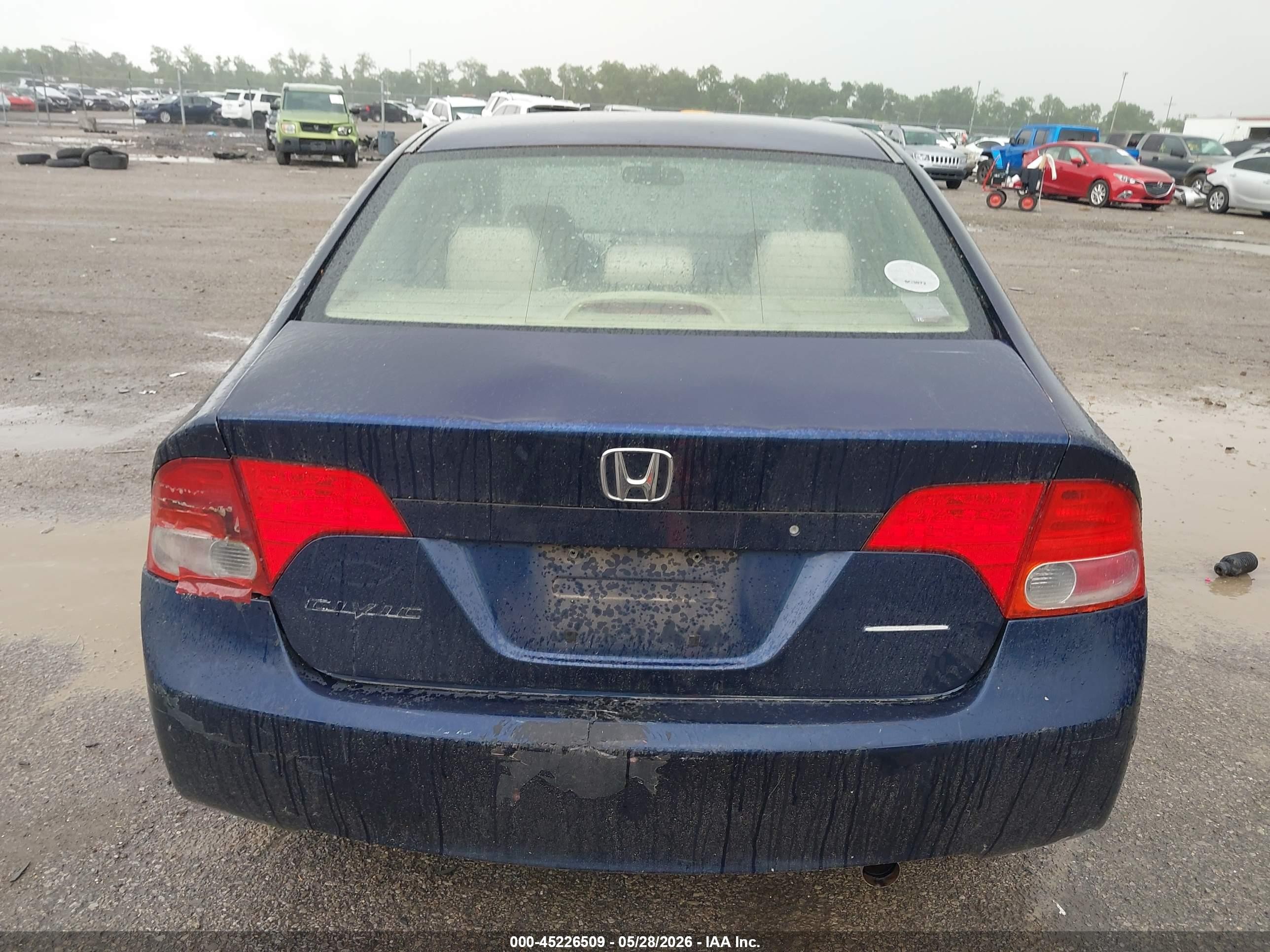 2006 Honda Civic Ex Blue vin: JHMFA16866S001174