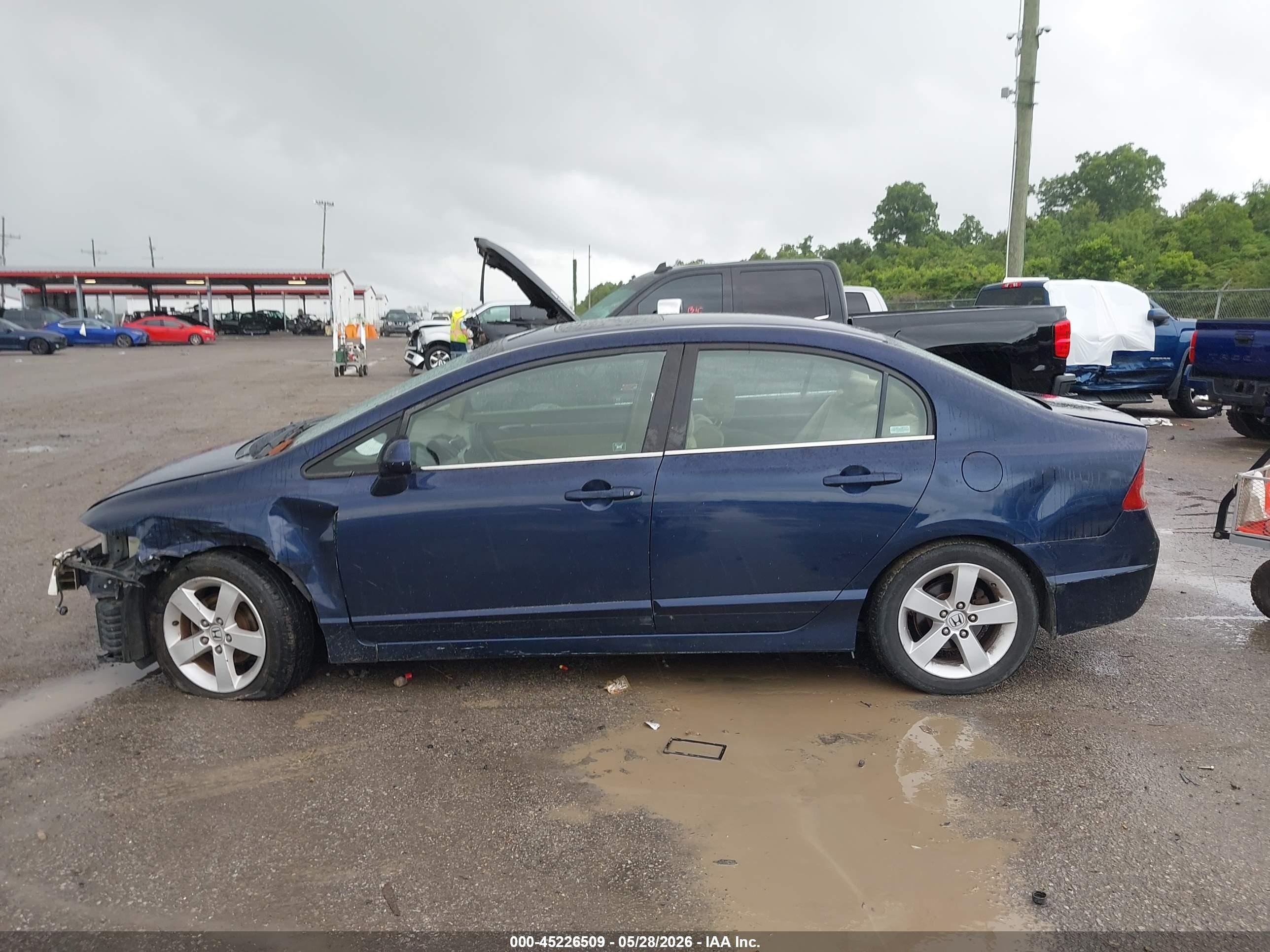 2006 Honda Civic Ex Blue vin: JHMFA16866S001174