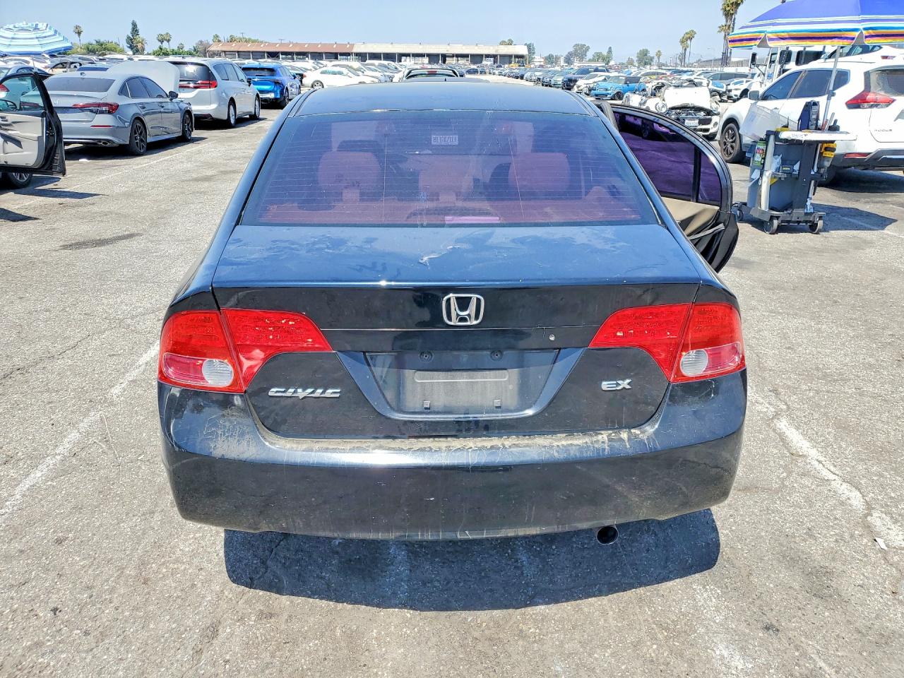 2006 Honda Civic Ex Black vin: JHMFA16876S010028