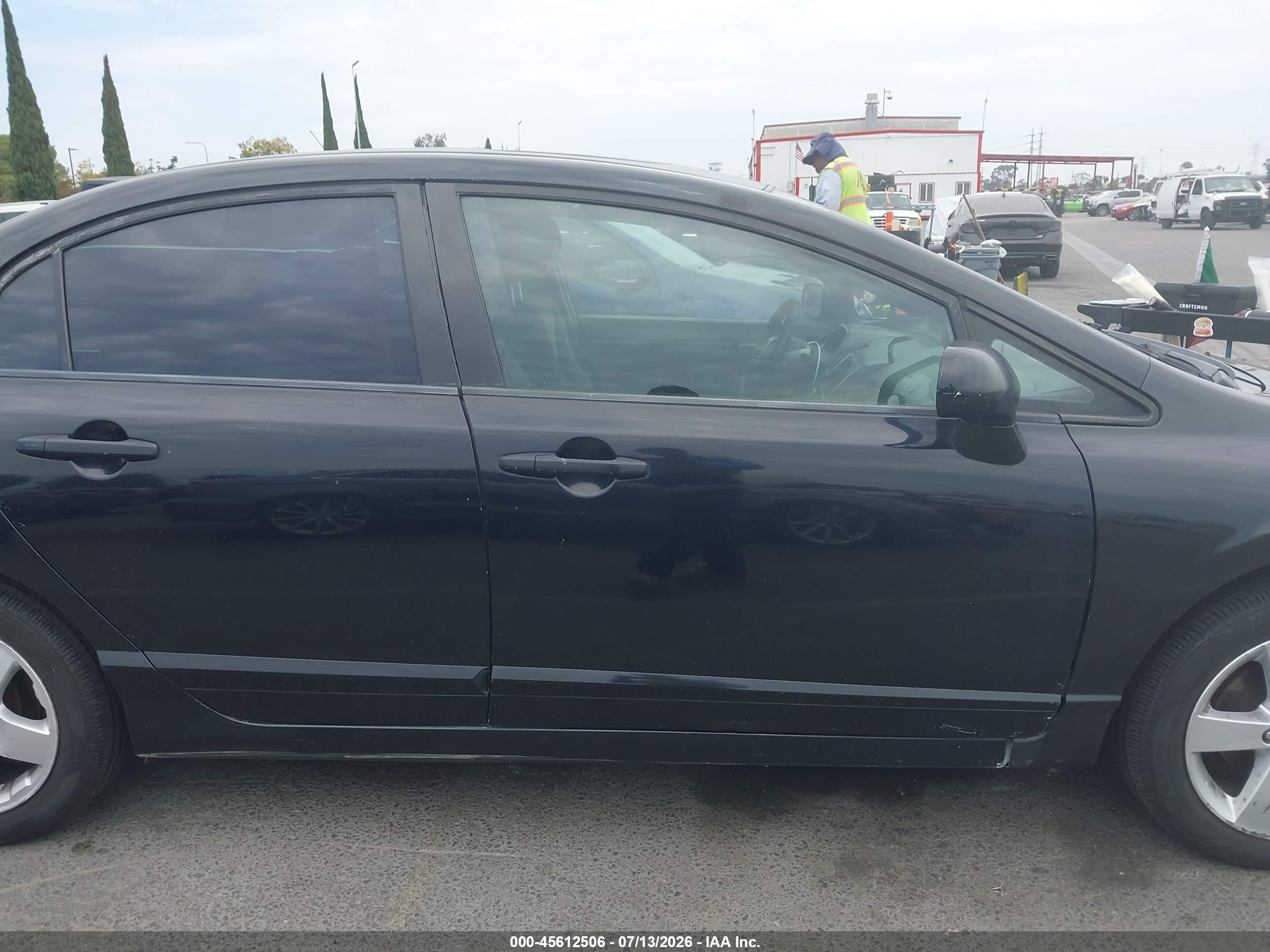 2007 Honda Civic Ex Black vin: JHMFA16887S004045