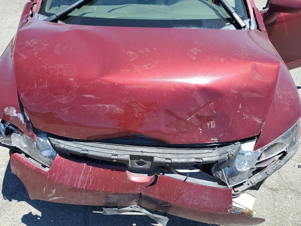 2006 Honda Civic Ex Burgundy vin: JHMFA168X6S013800