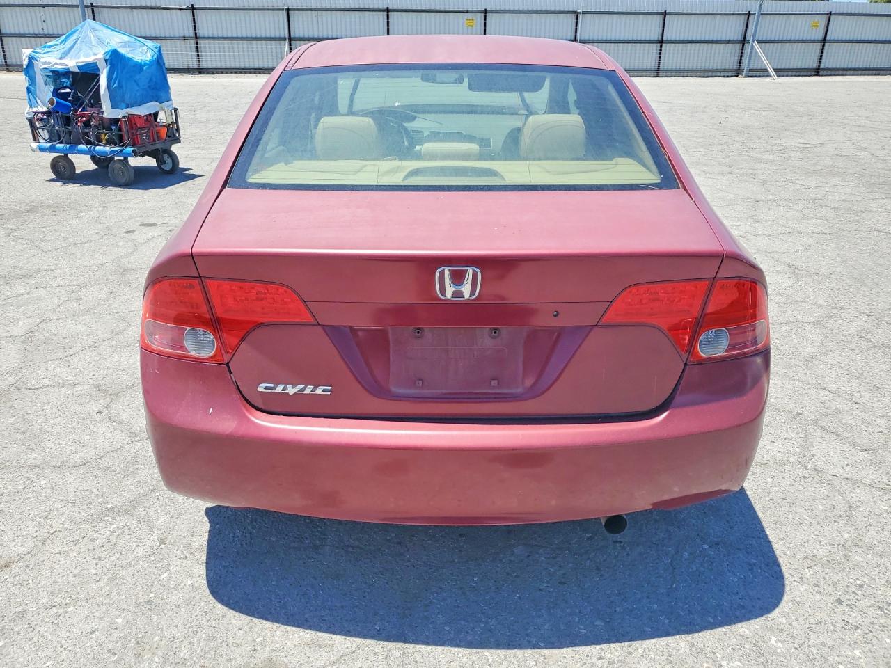 2006 Honda Civic Ex Burgundy vin: JHMFA168X6S013800