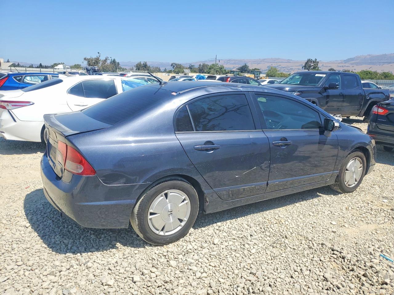 2006 Honda Civic Hybrid Blue vin: JHMFA36206S012338