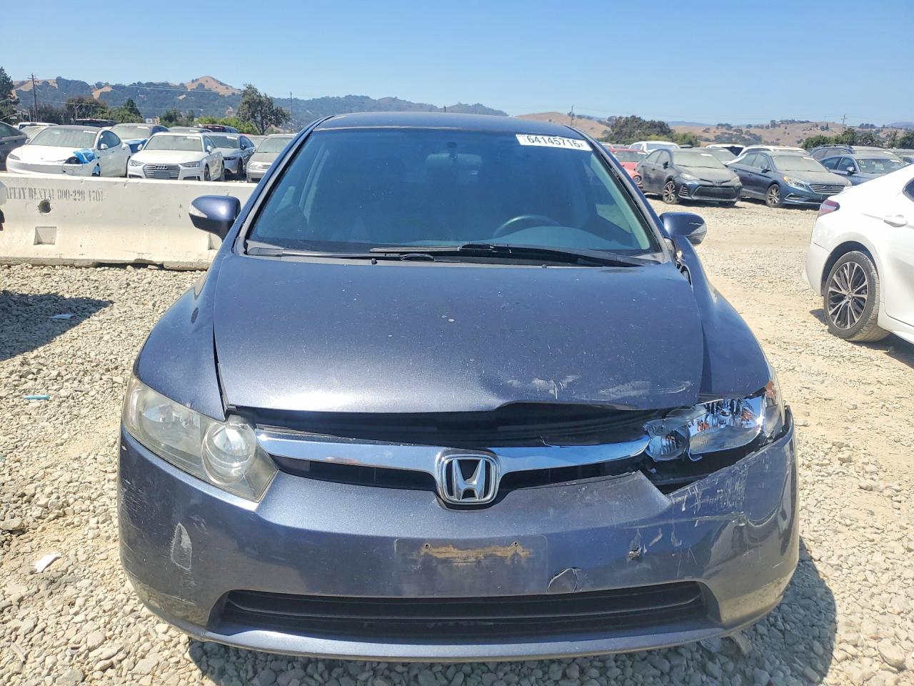 2006 Honda Civic Hybrid Blue vin: JHMFA36206S012338