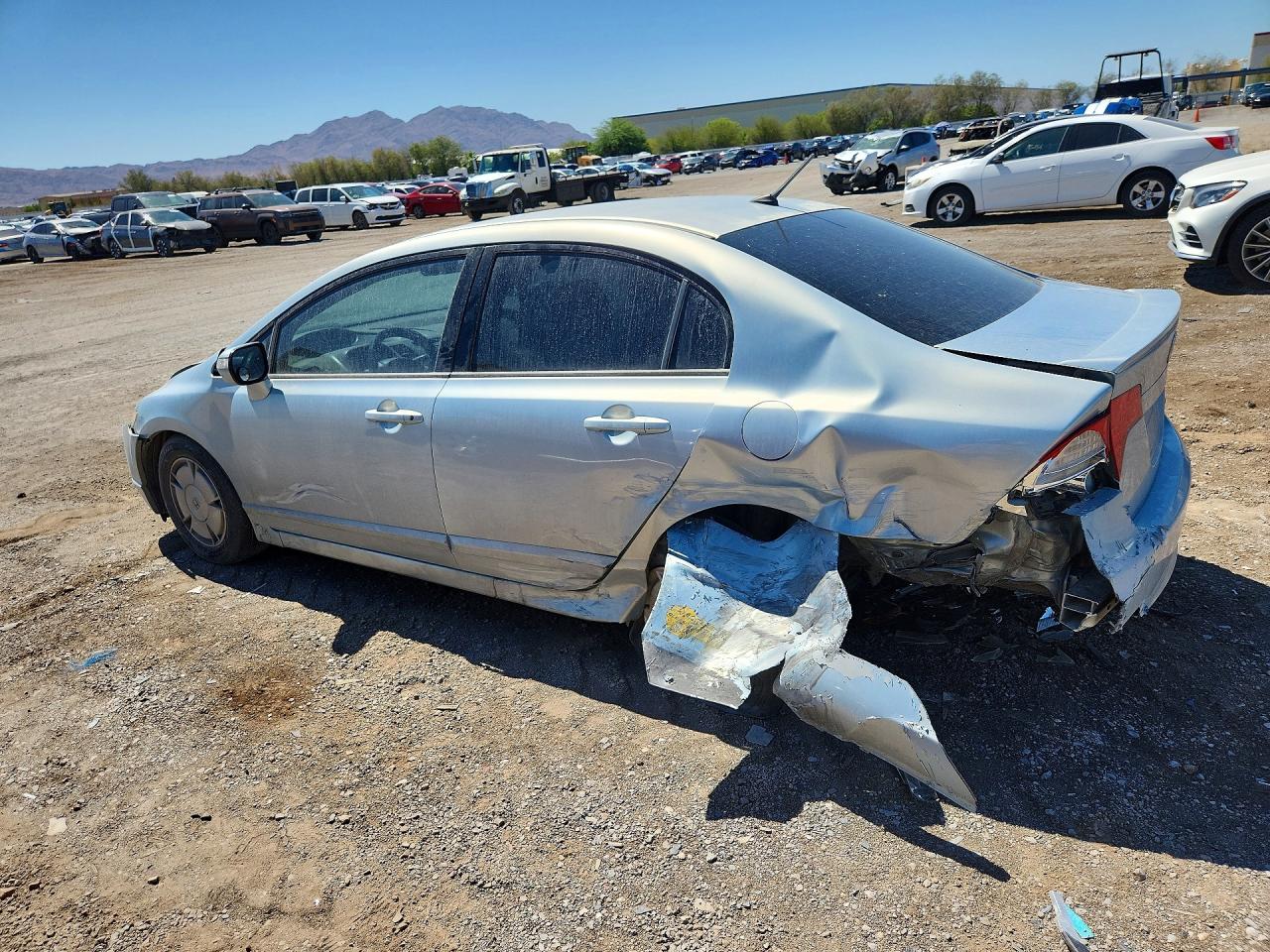 2006 Honda Civic Hybrid Silver vin: JHMFA36206S024201