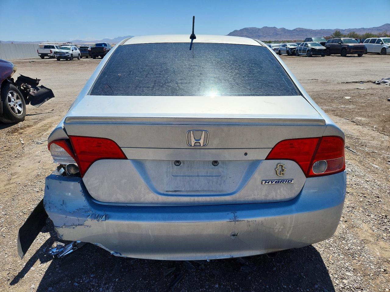 2006 Honda Civic Hybrid Silver vin: JHMFA36206S024201