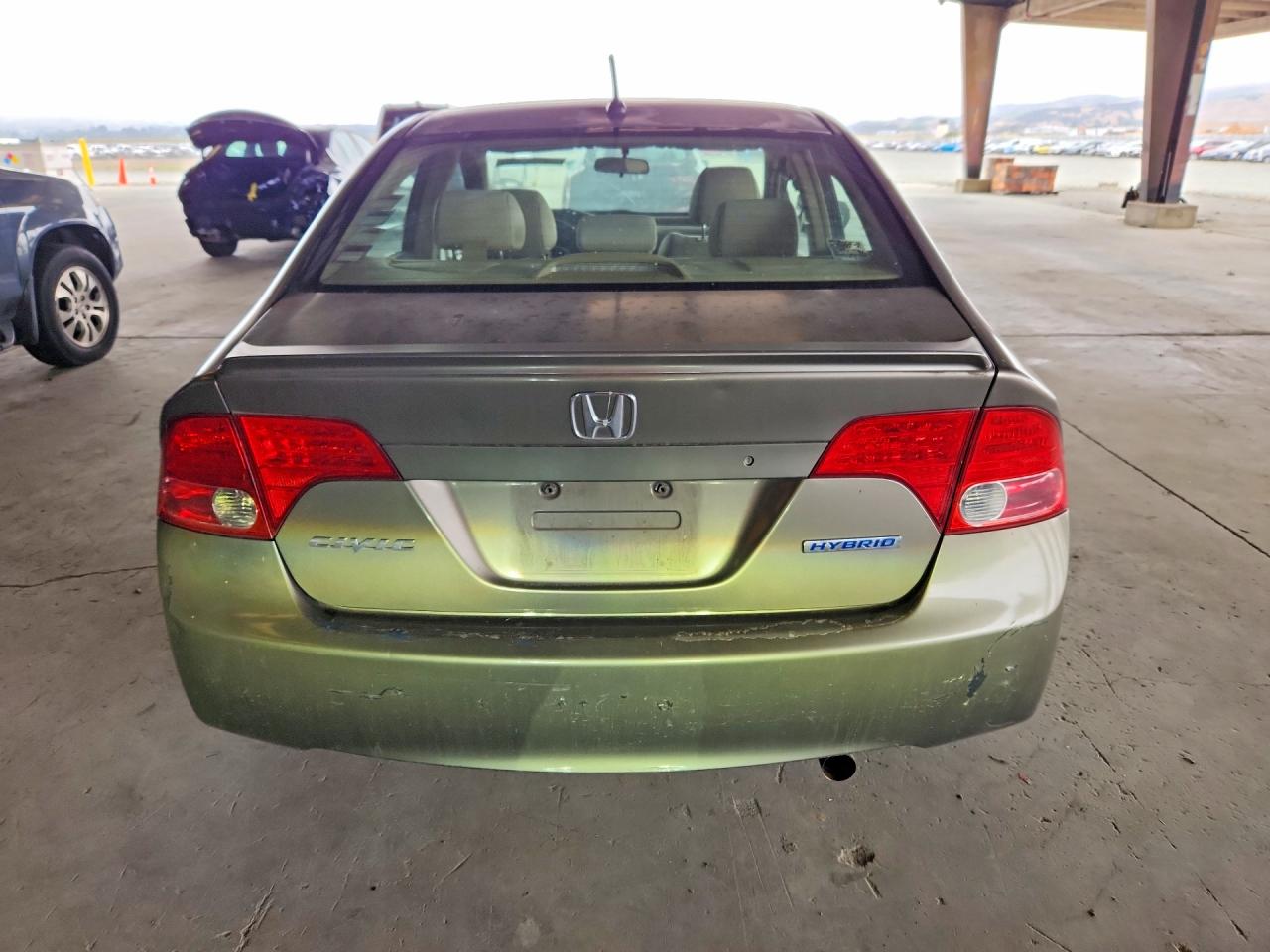 2006 Honda Civic Hybrid Серый vin: JHMFA36206S028801