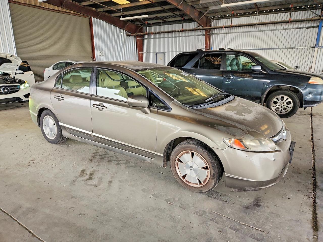 2006 Honda Civic Hybrid Серый vin: JHMFA36206S028801