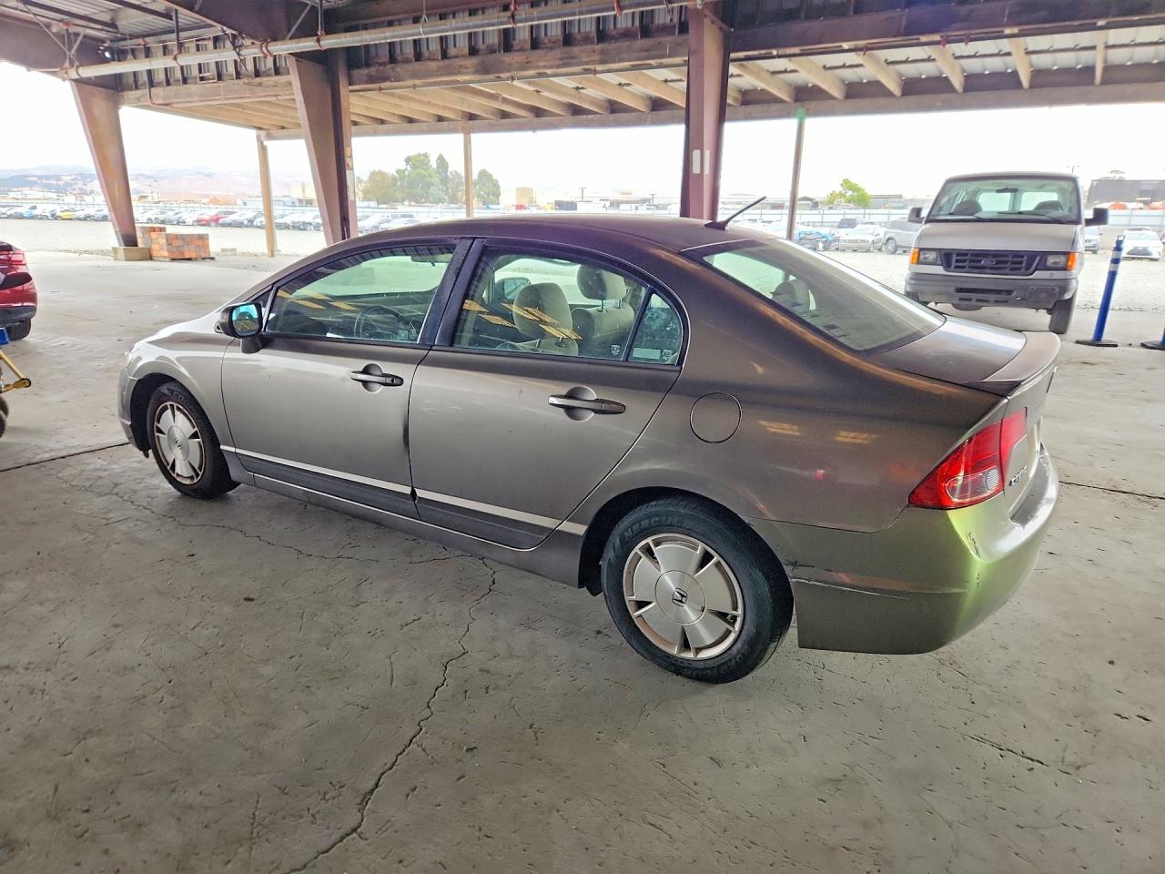 2006 Honda Civic Hybrid Серый vin: JHMFA36206S028801