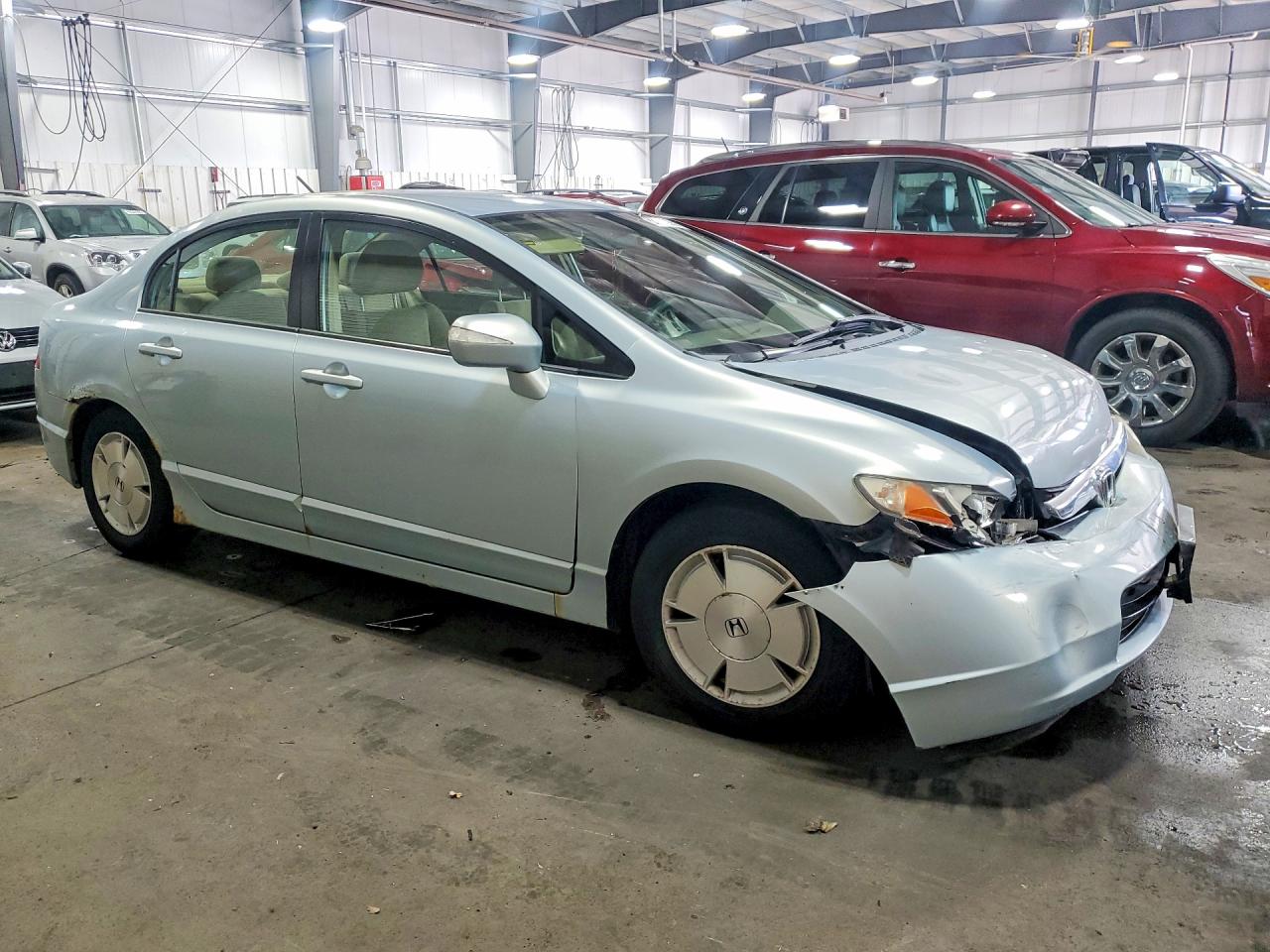 2006 Honda Civic Hybrid Silver vin: JHMFA36206S030614