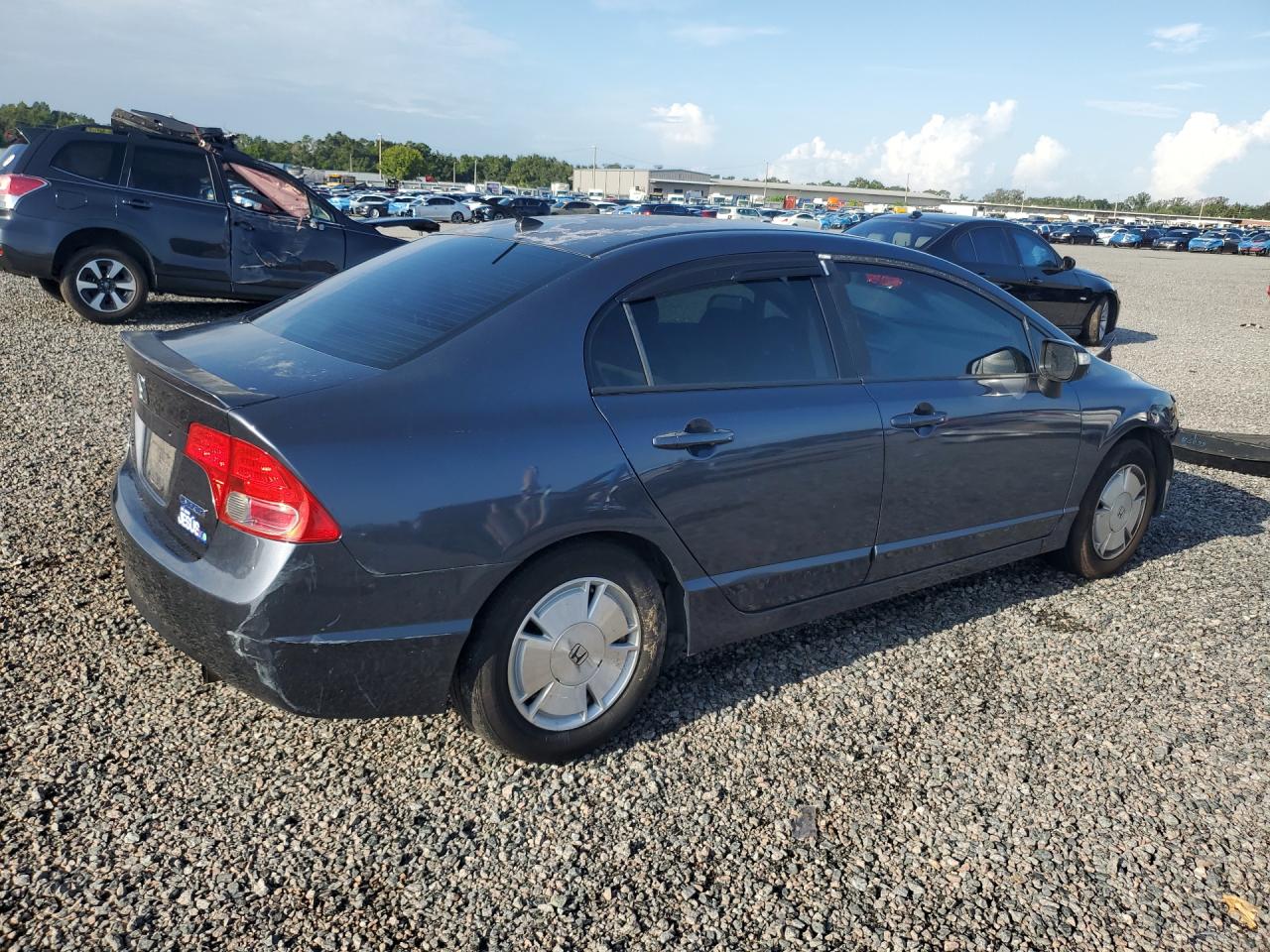 2007 Honda Civic Hybrid Gray vin: JHMFA36207S002510